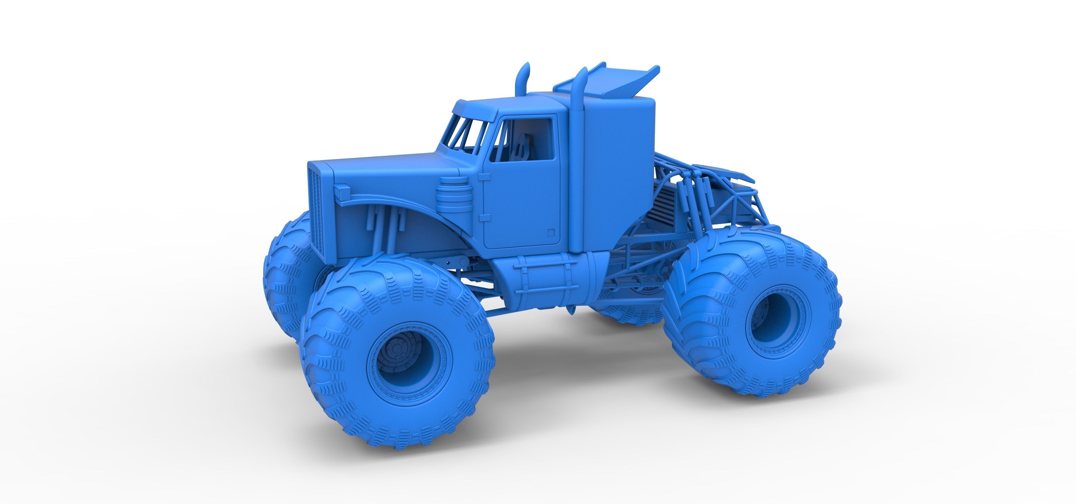 Monster Tow Truck Scale 1 to 25 3D print model_17