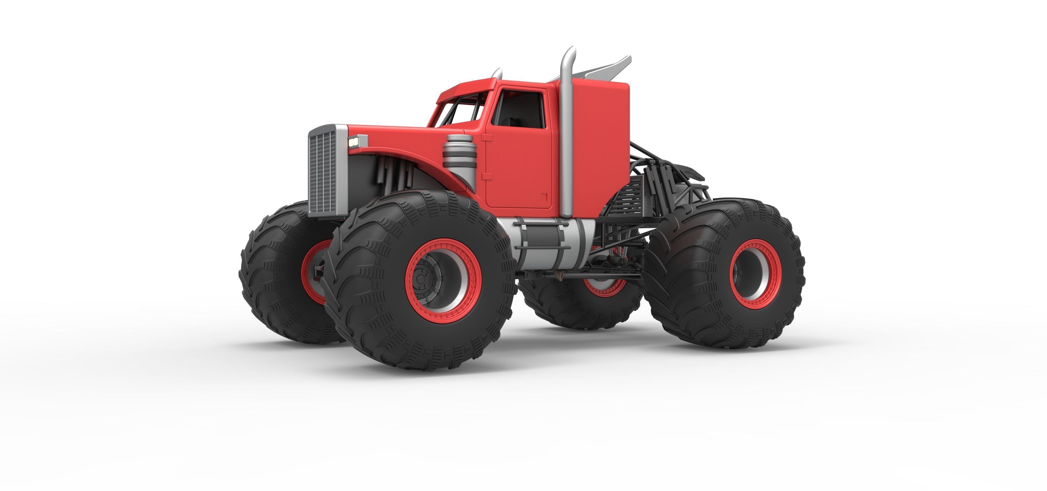 Monster Tow Truck Scale 1 to 25 3D print model_2