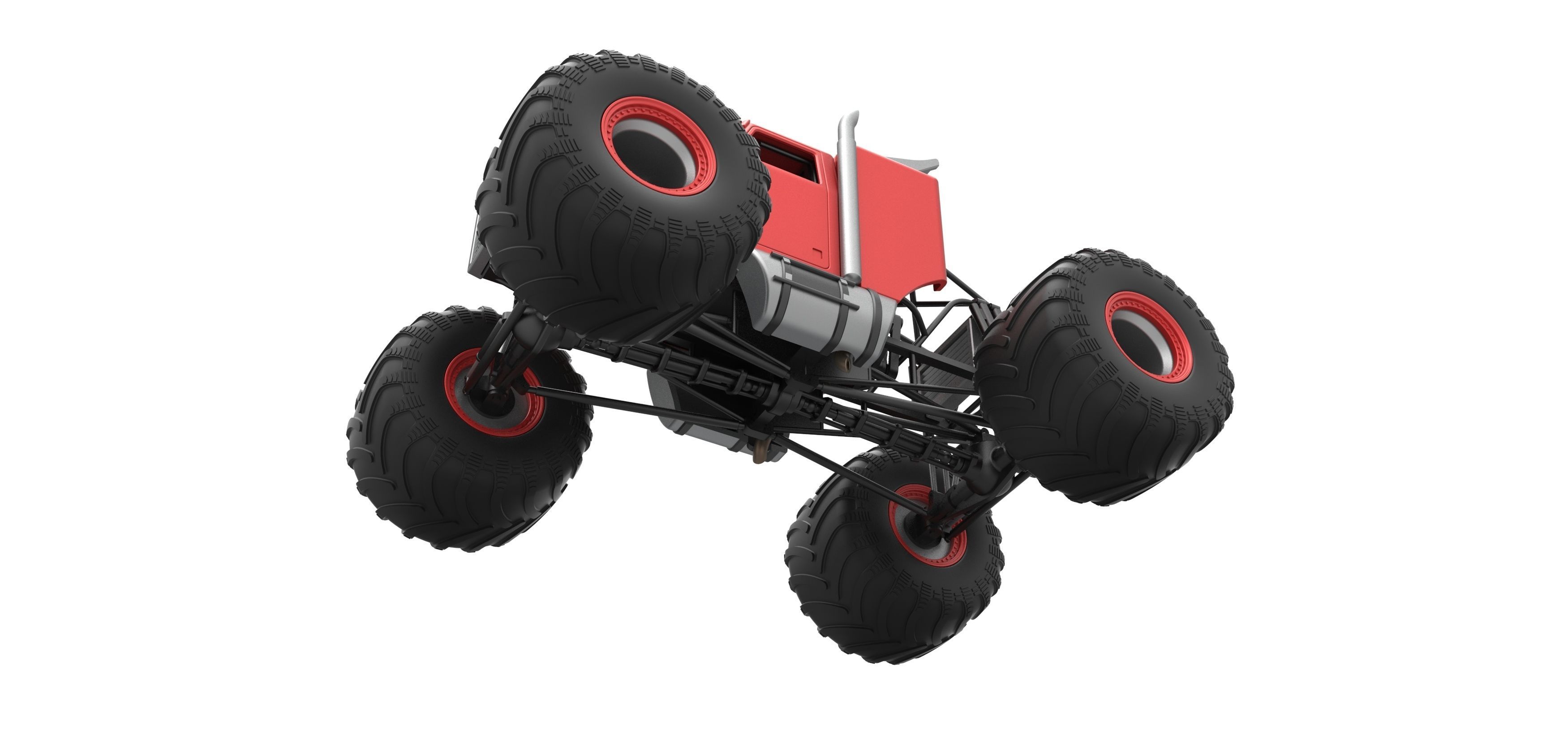 Monster Tow Truck Scale 1 to 25 3D print model_3