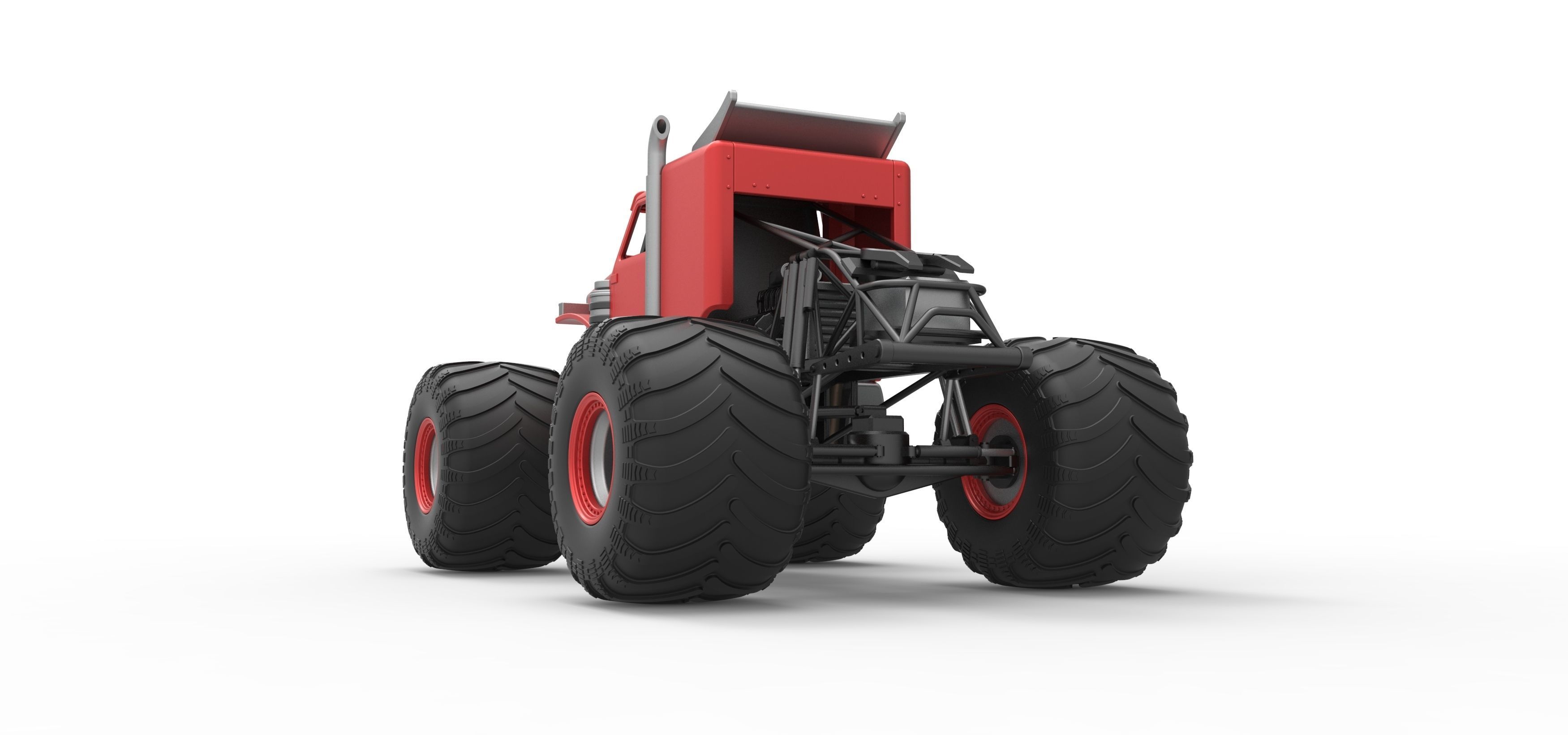 Monster Tow Truck Scale 1 to 25 3D print model_14