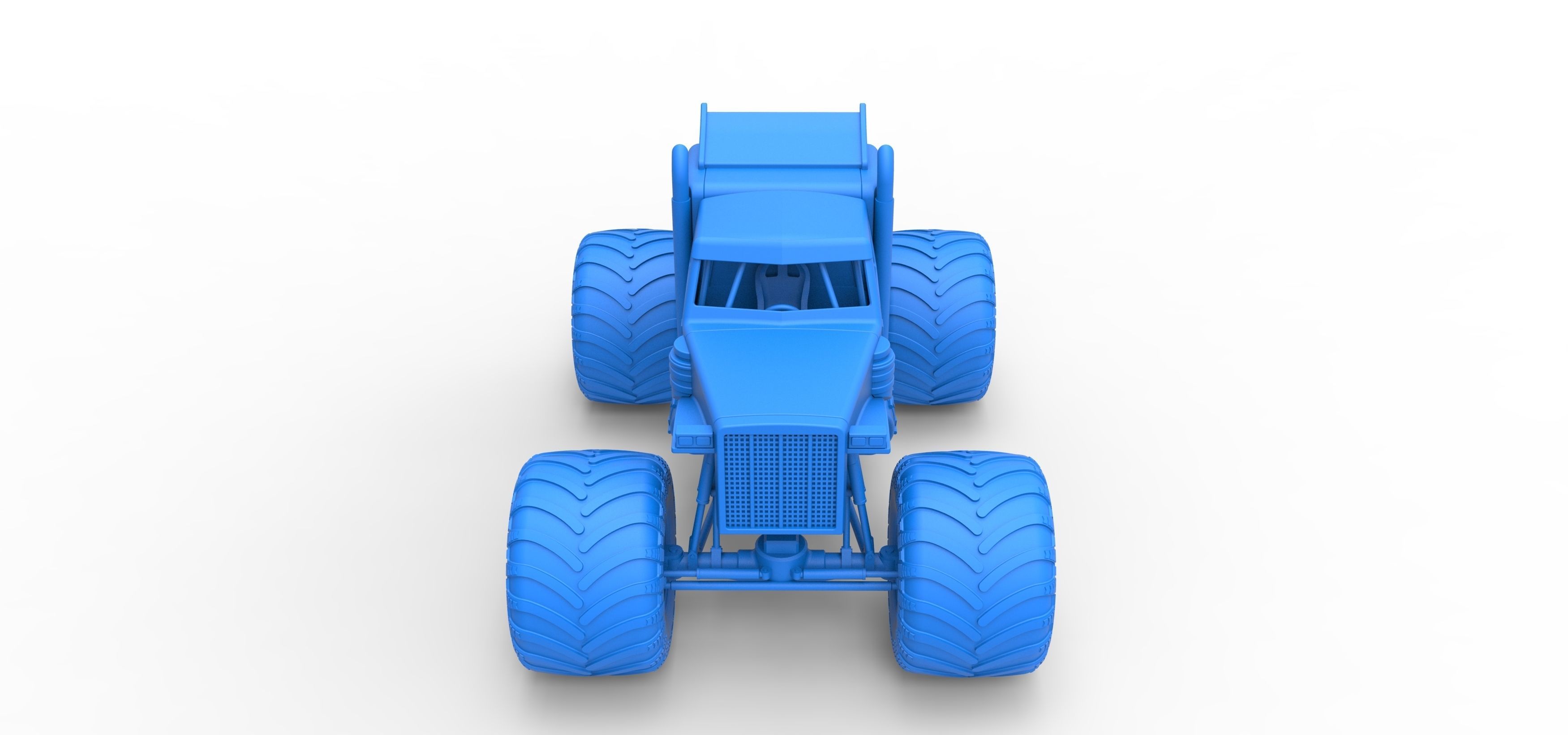 Monster Tow Truck Scale 1 to 25 3D print model_23