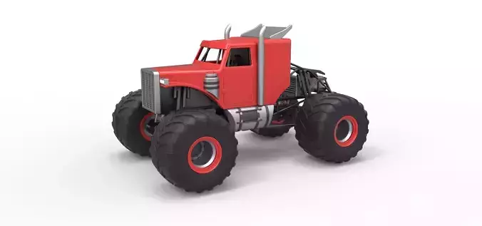 Monster Tow Truck Scale 1 to 25 3D print model