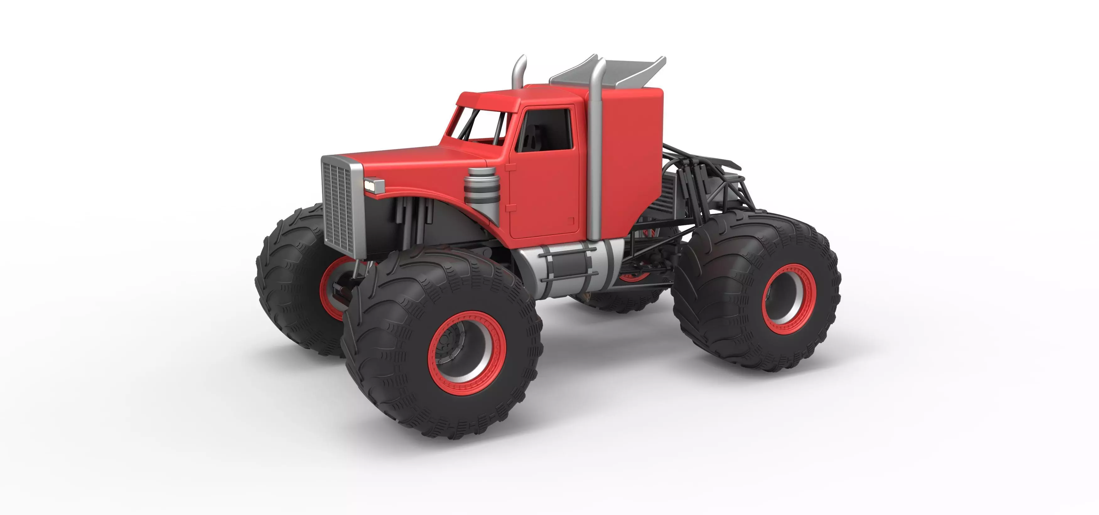 Monster Tow Truck Scale 1 to 25 3D print model_0