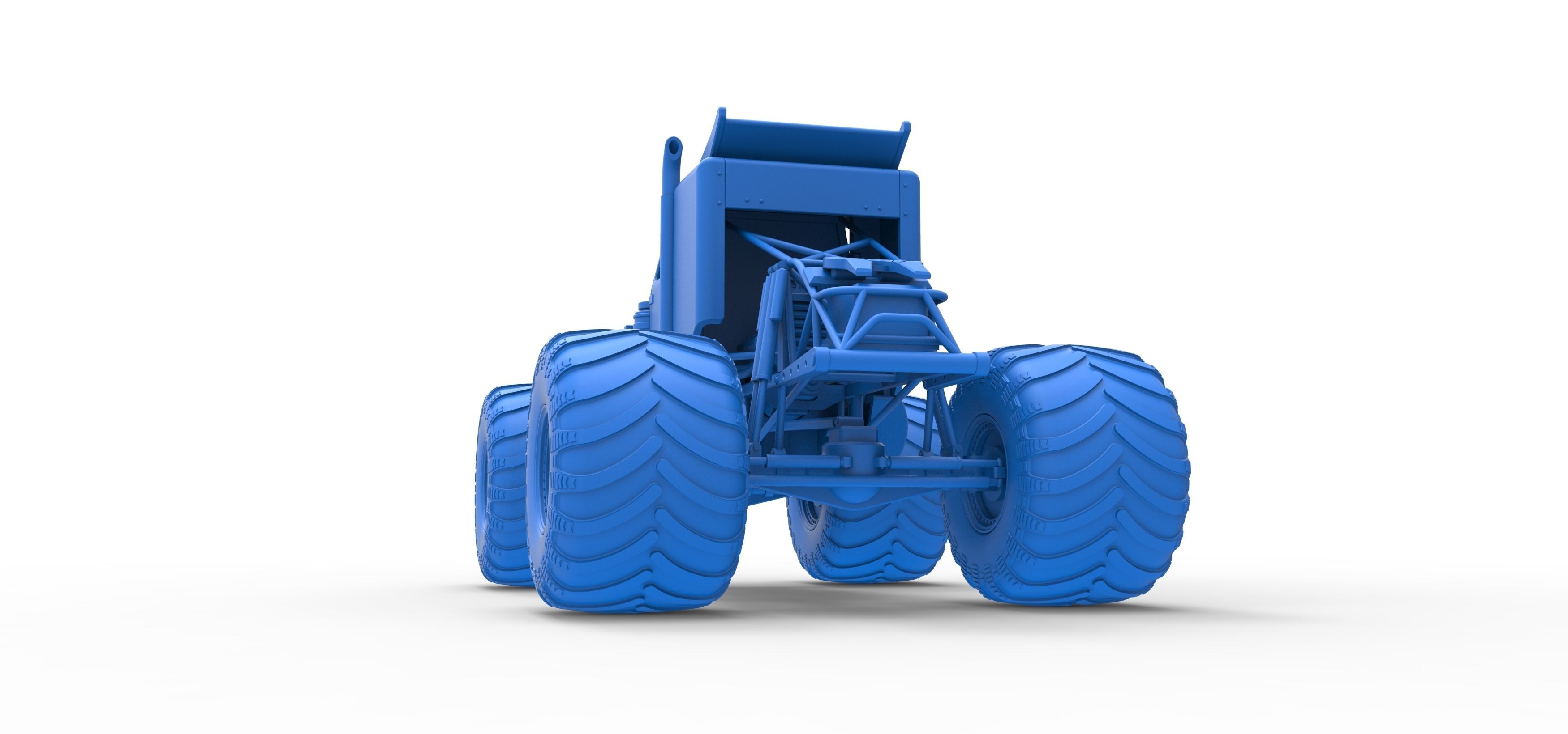 Monster Tow Truck Scale 1 to 25 3D print model_30