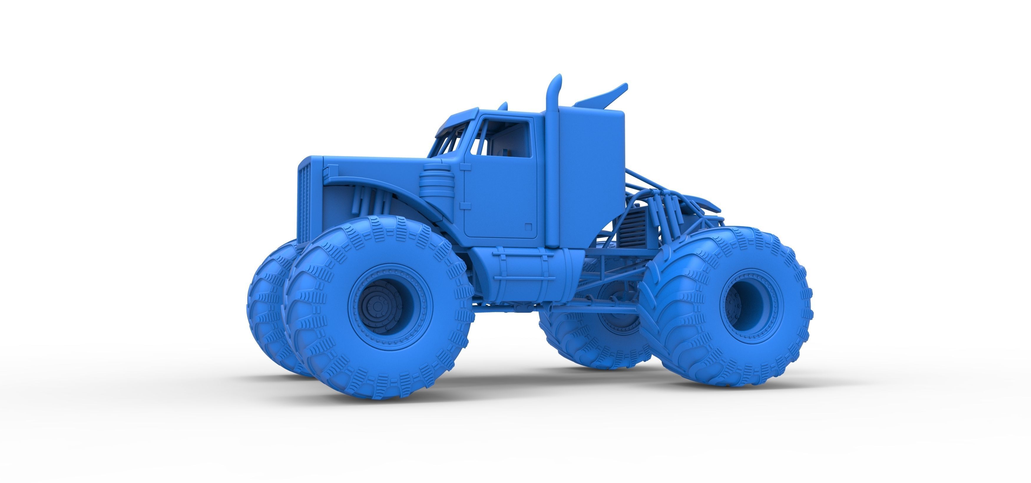 Monster Tow Truck Scale 1 to 25 3D print model_18