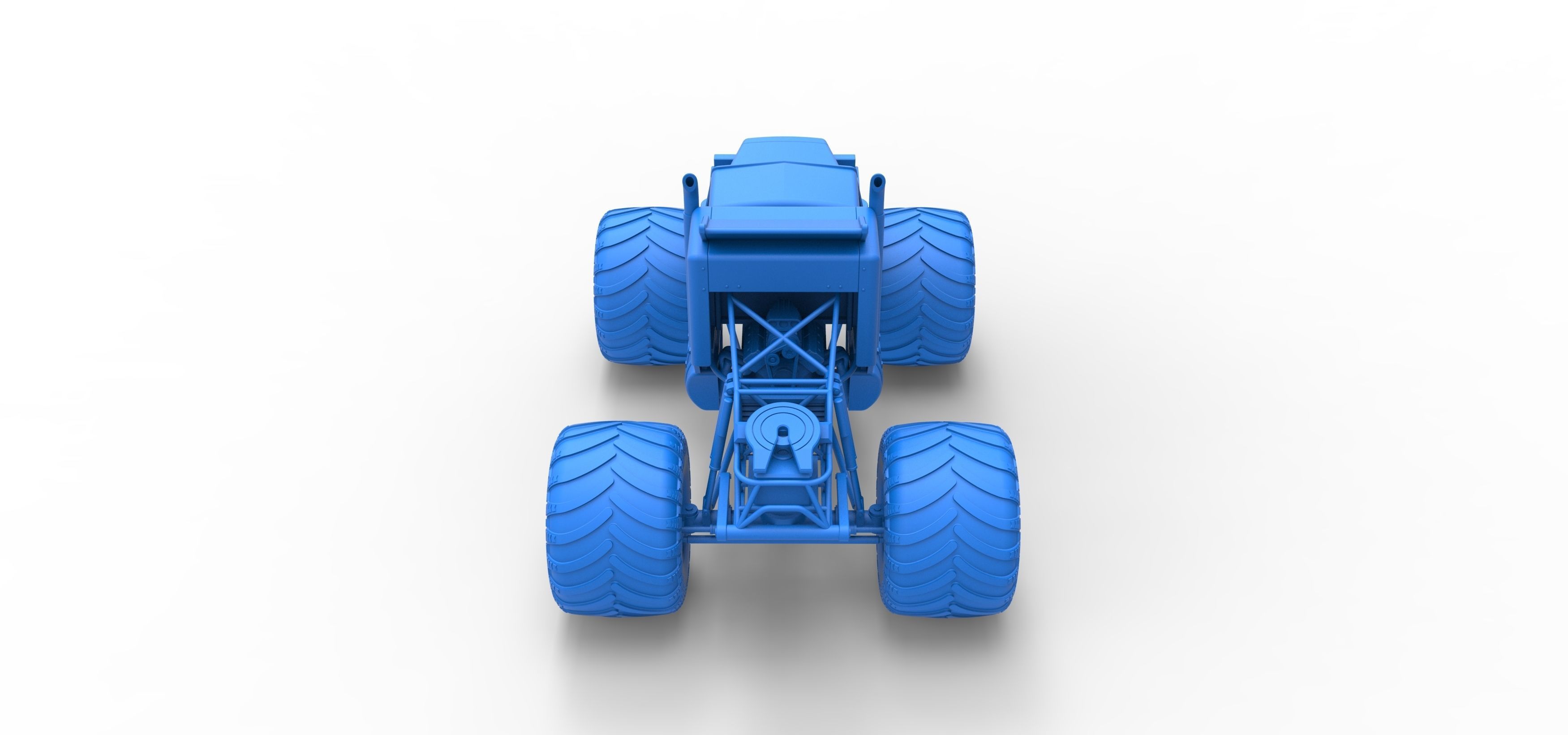 Monster Tow Truck Scale 1 to 25 3D print model_32