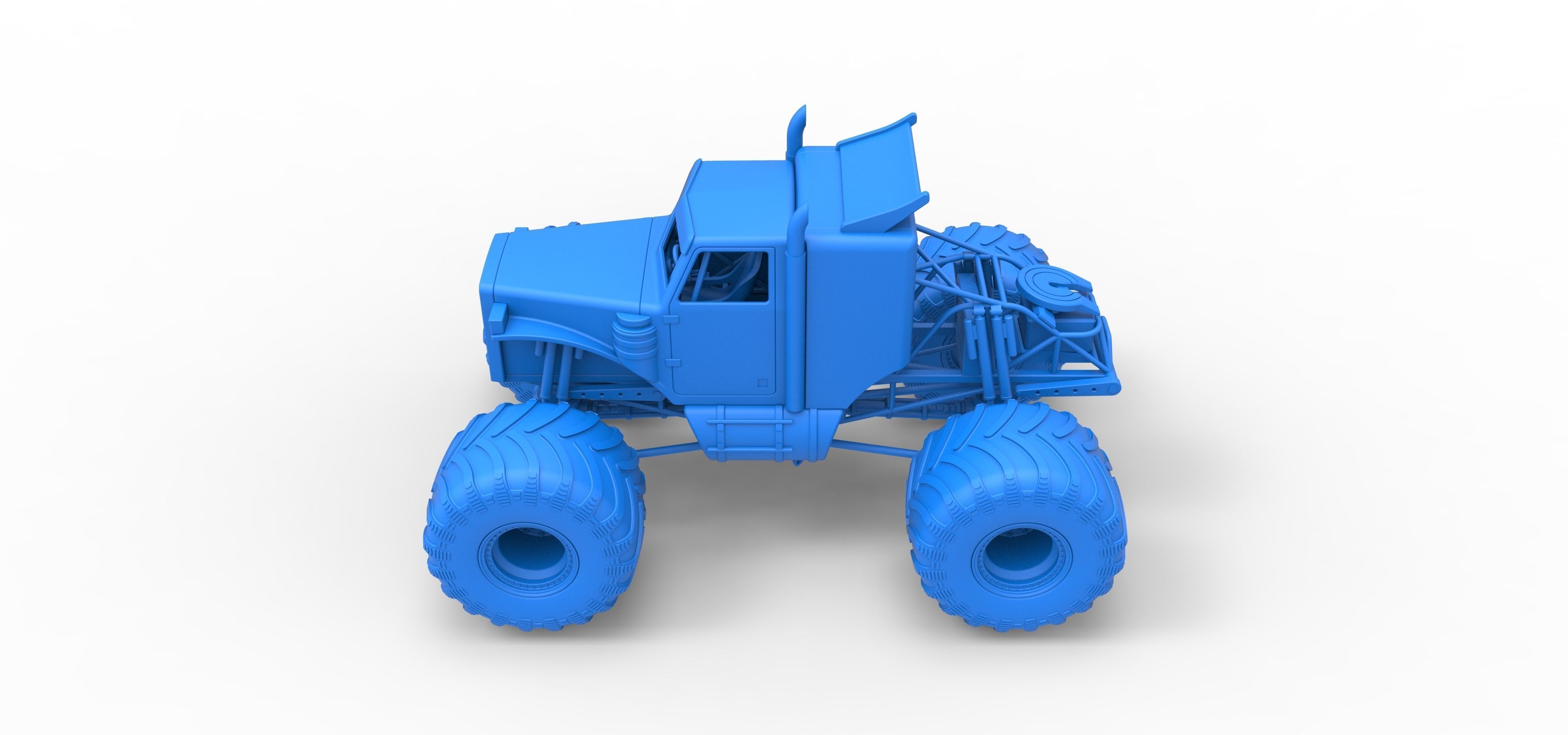 Monster Tow Truck Scale 1 to 25 3D print model_25