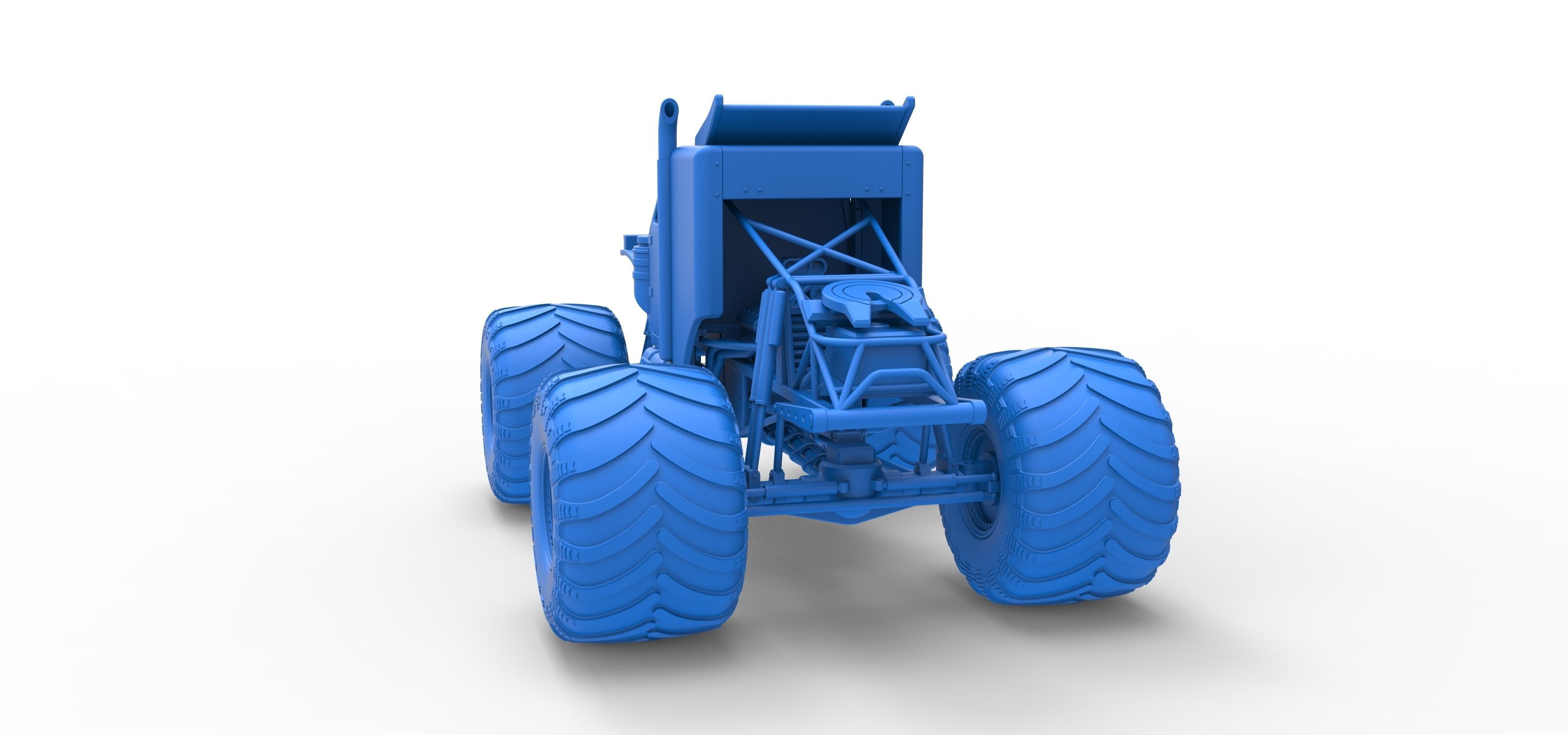 Monster Tow Truck Scale 1 to 25 3D print model_29