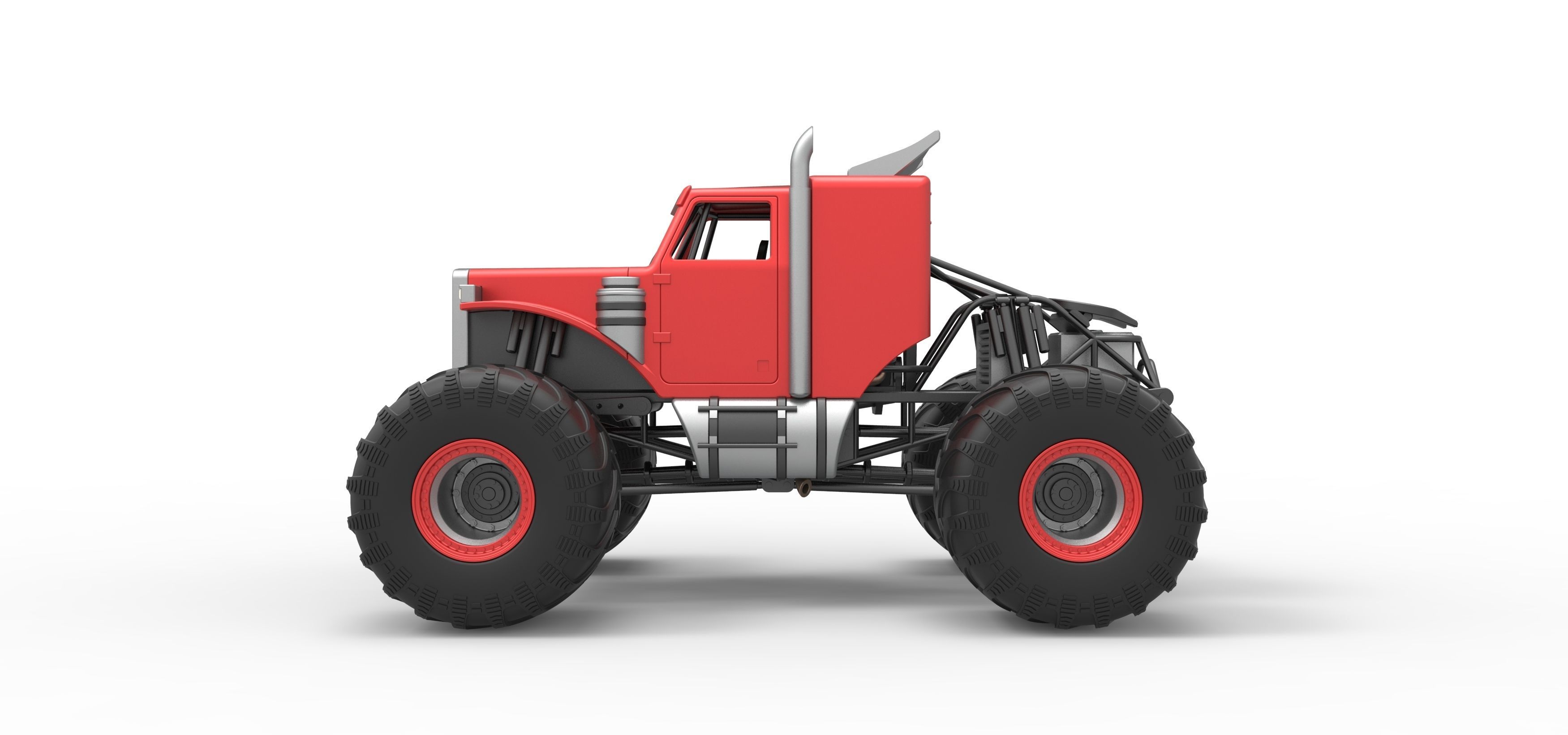 Monster Tow Truck Scale 1 to 25 3D print model_9