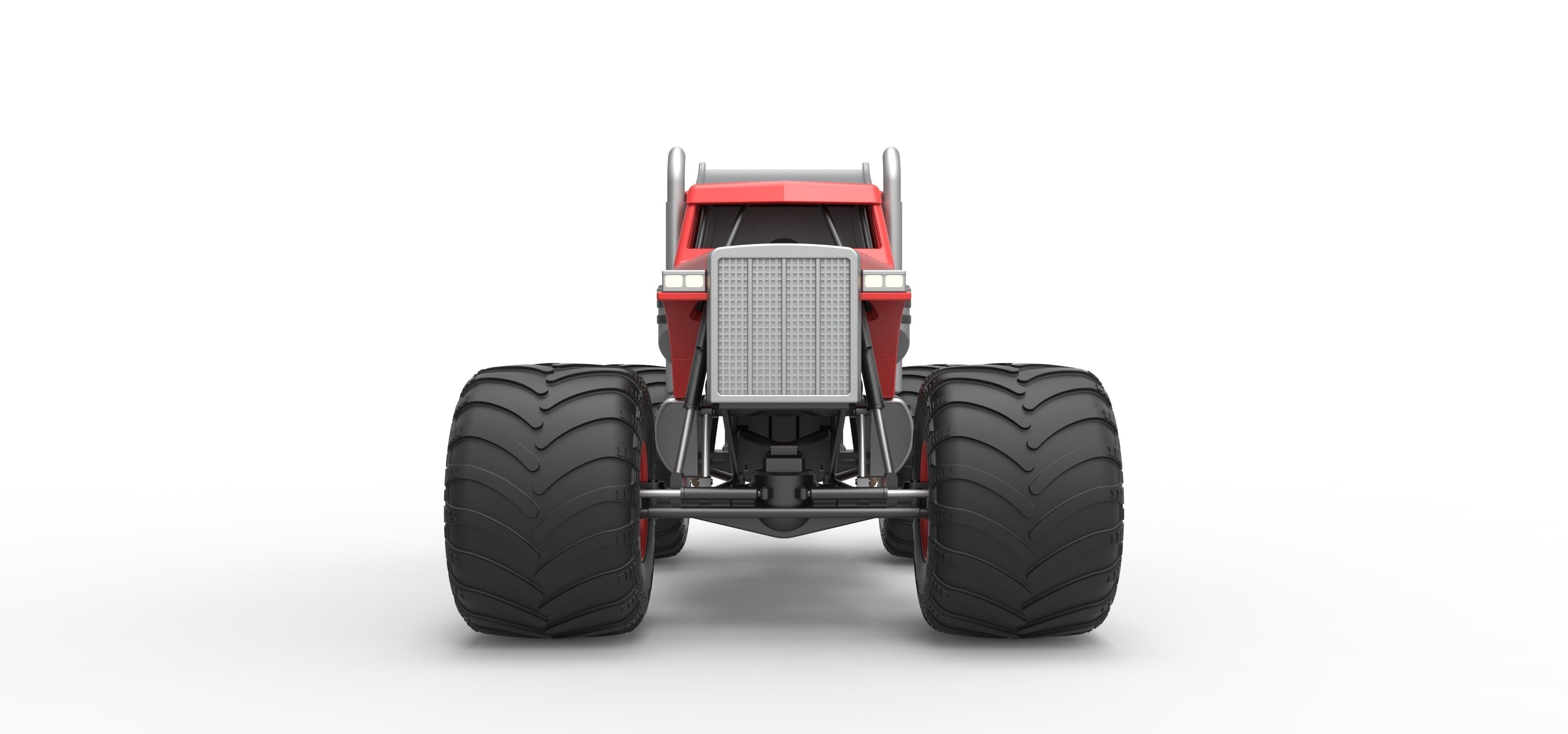 Monster Tow Truck Scale 1 to 25 3D print model_7