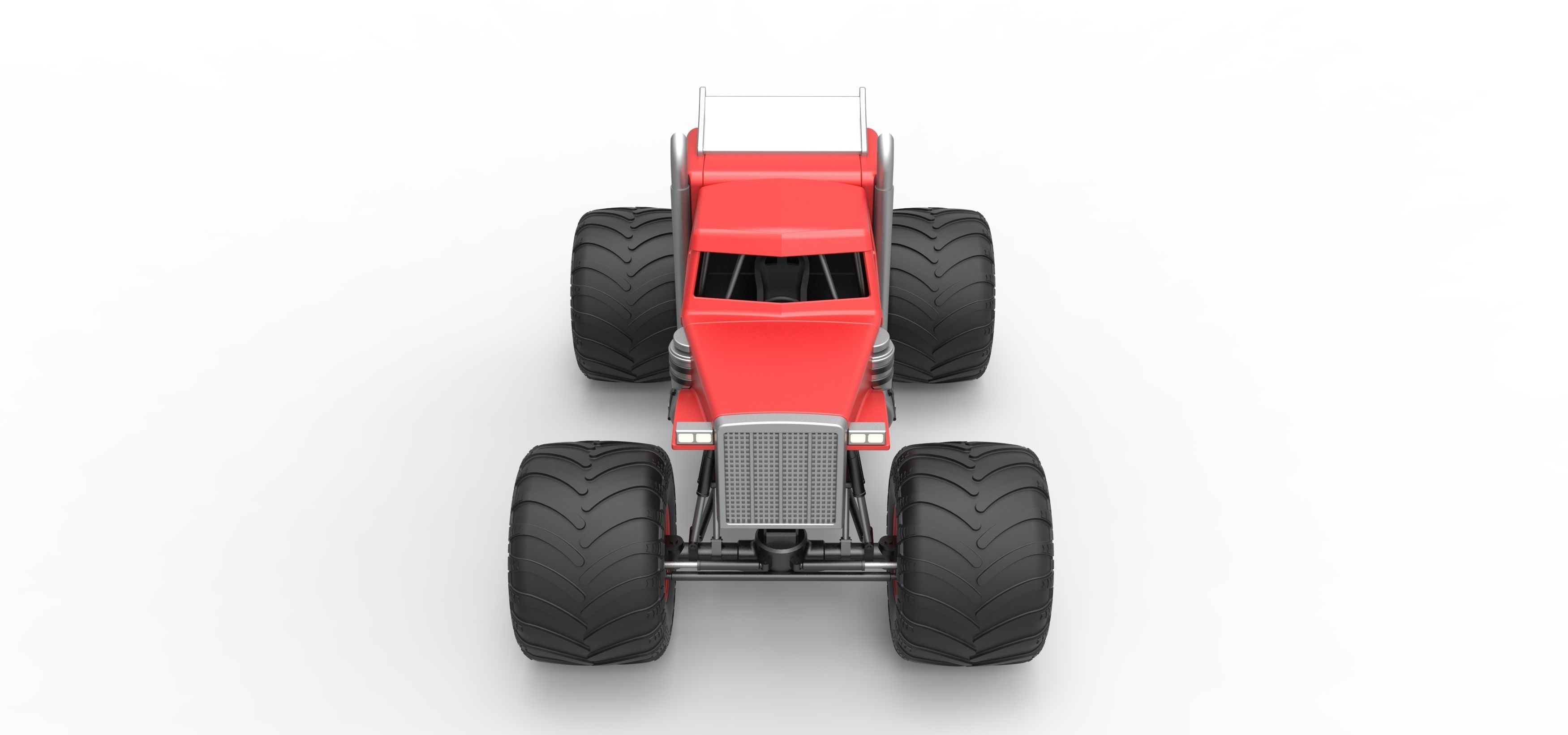 Monster Tow Truck Scale 1 to 25 3D print model_8