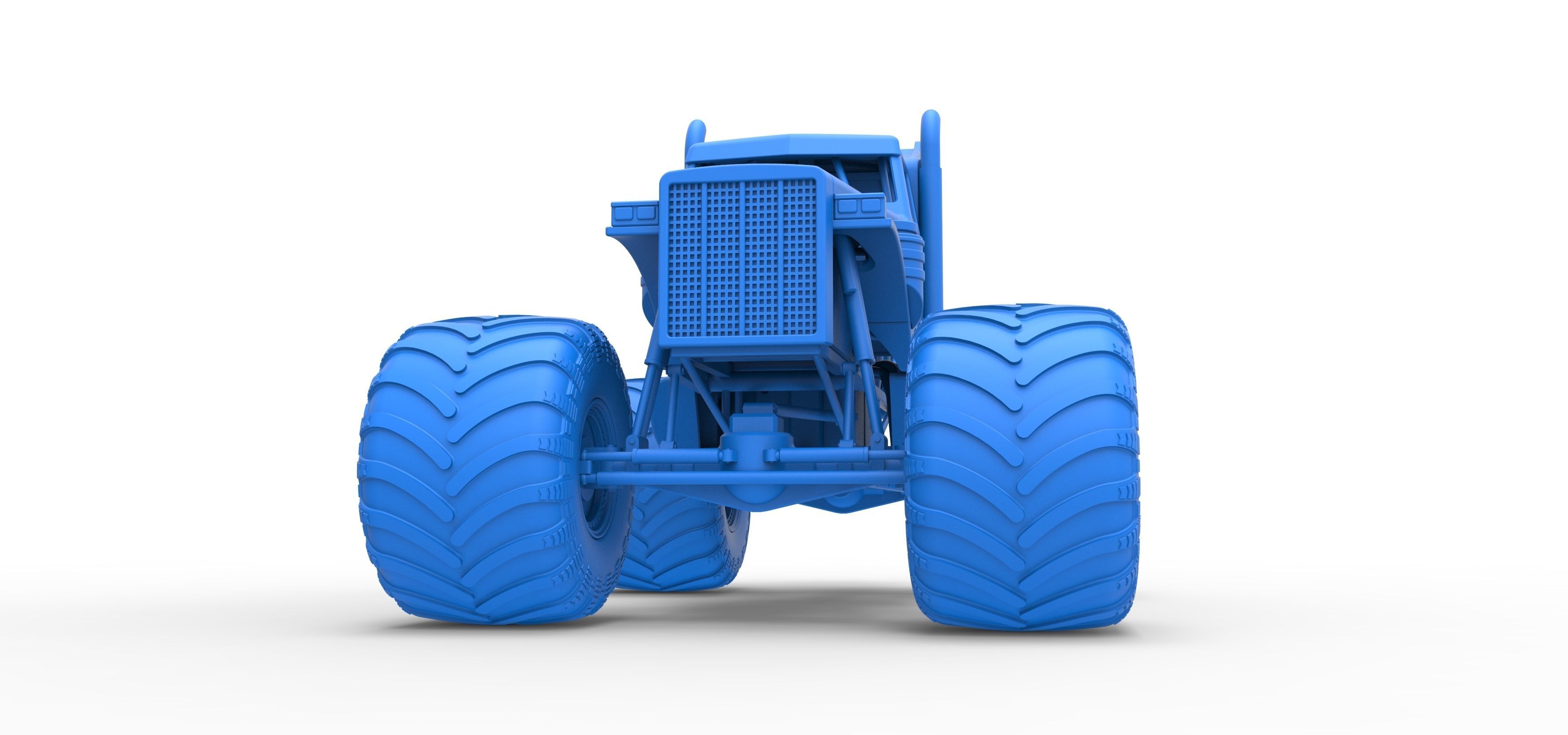 Monster Tow Truck Scale 1 to 25 3D print model_21