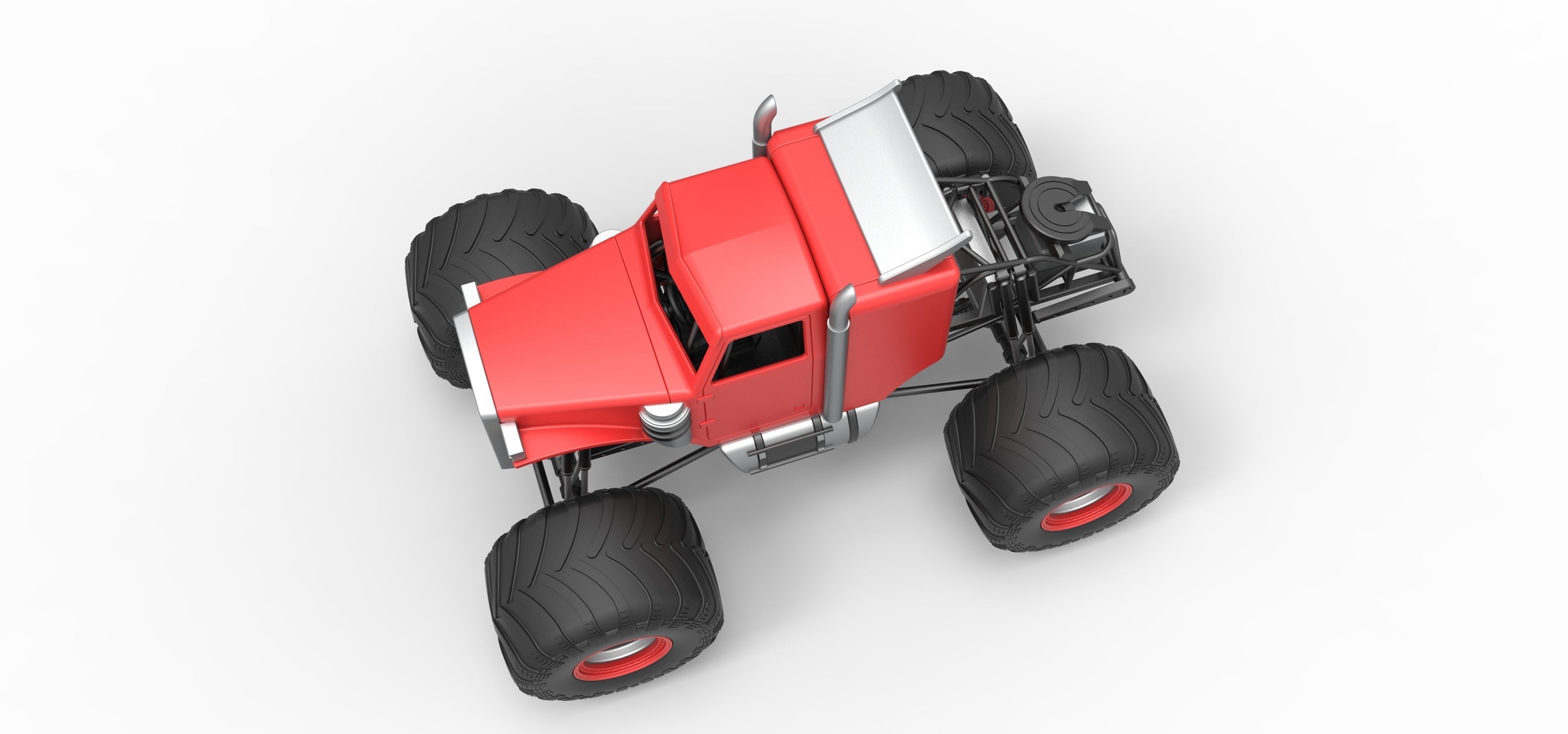 Monster Tow Truck Scale 1 to 25 3D print model_4