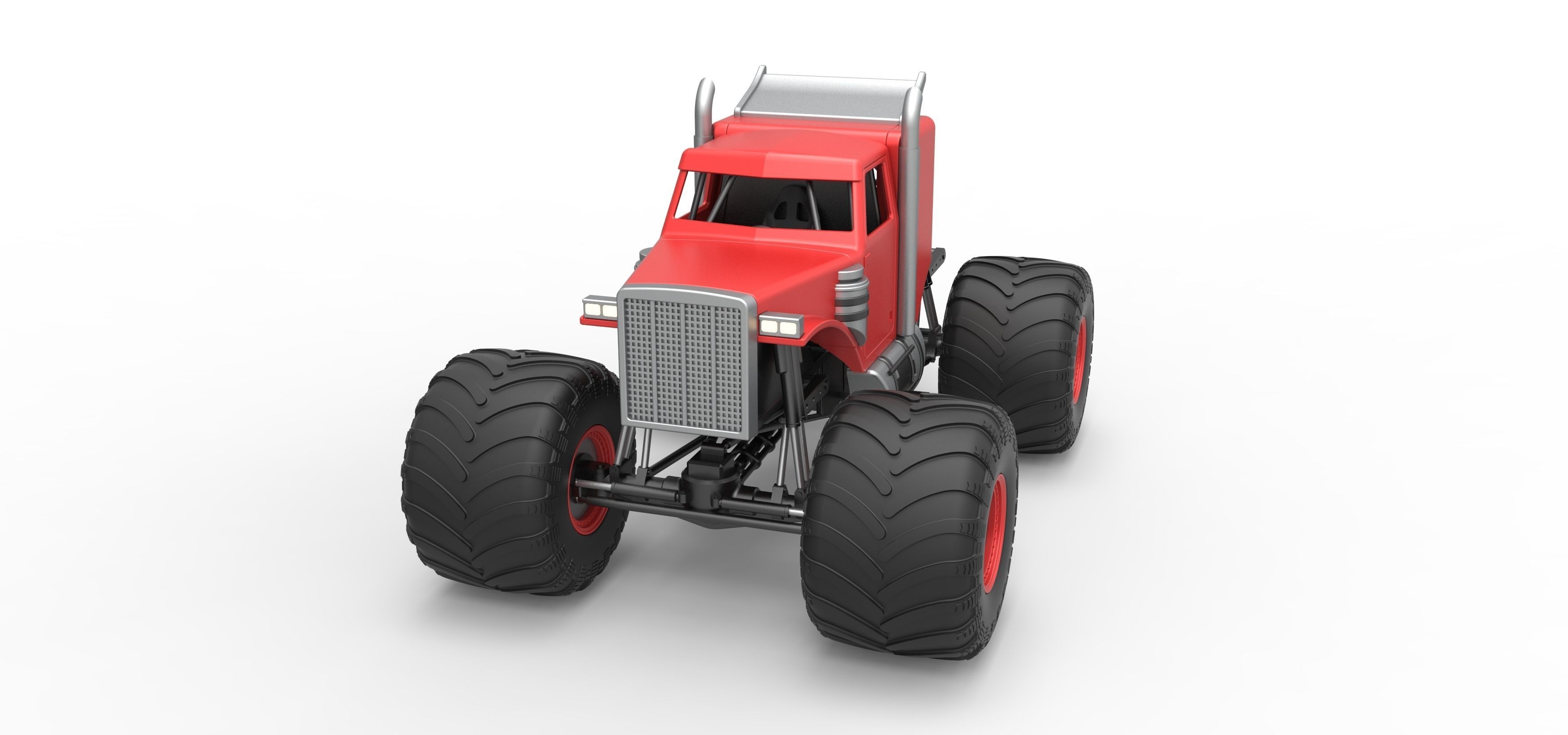 Monster Tow Truck Scale 1 to 25 3D print model_5