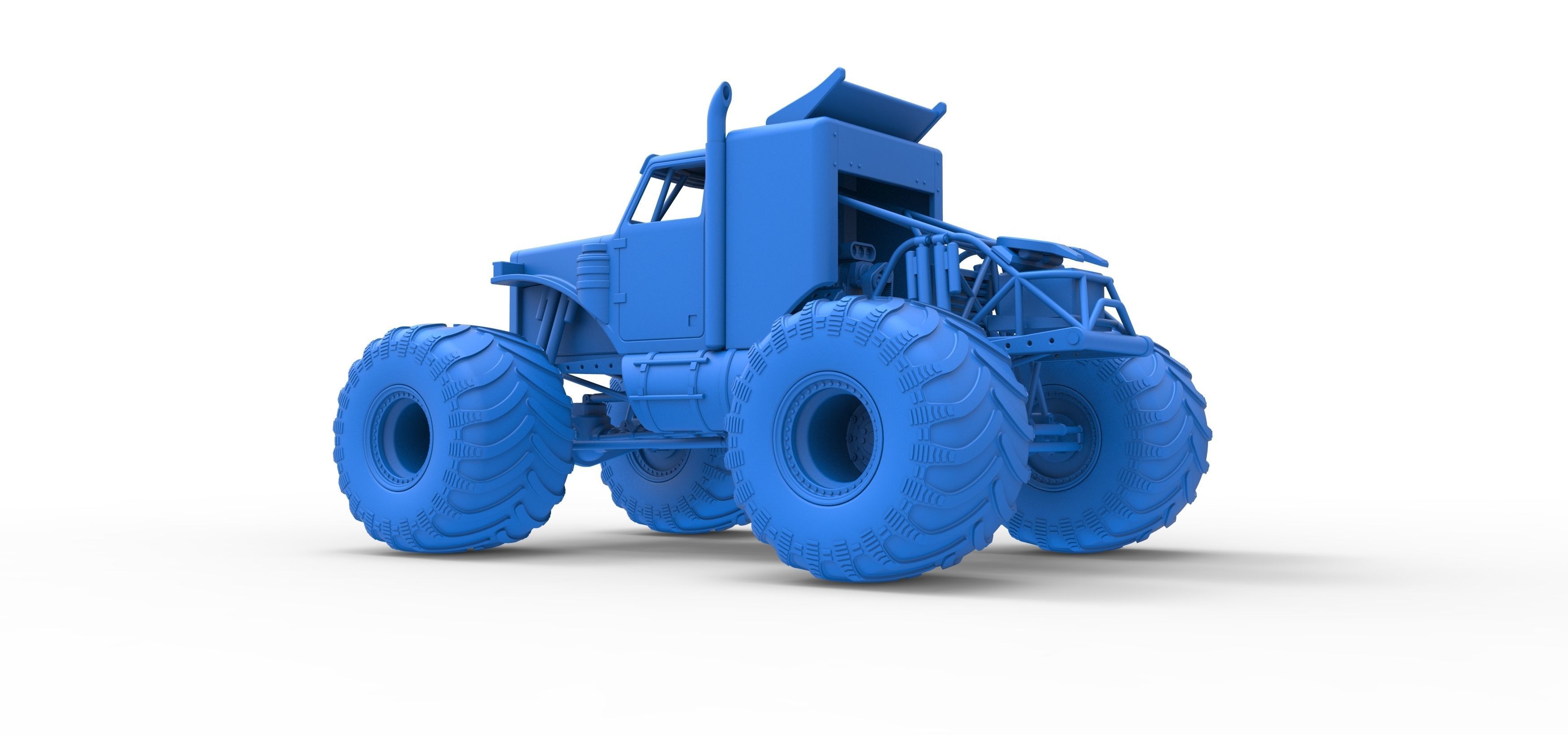 Monster Tow Truck Scale 1 to 25 3D print model_28