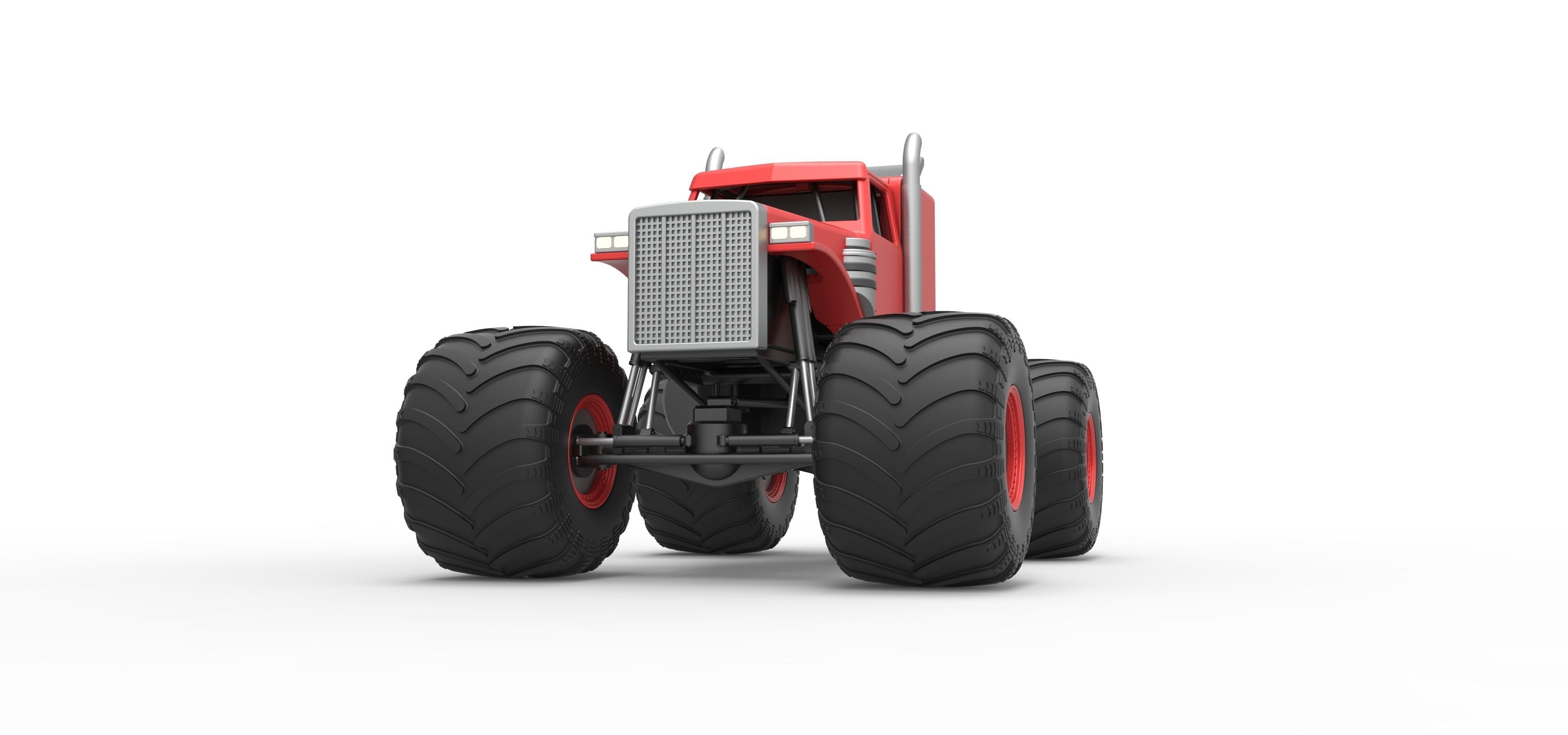 Monster Tow Truck Scale 1 to 25 3D print model_6