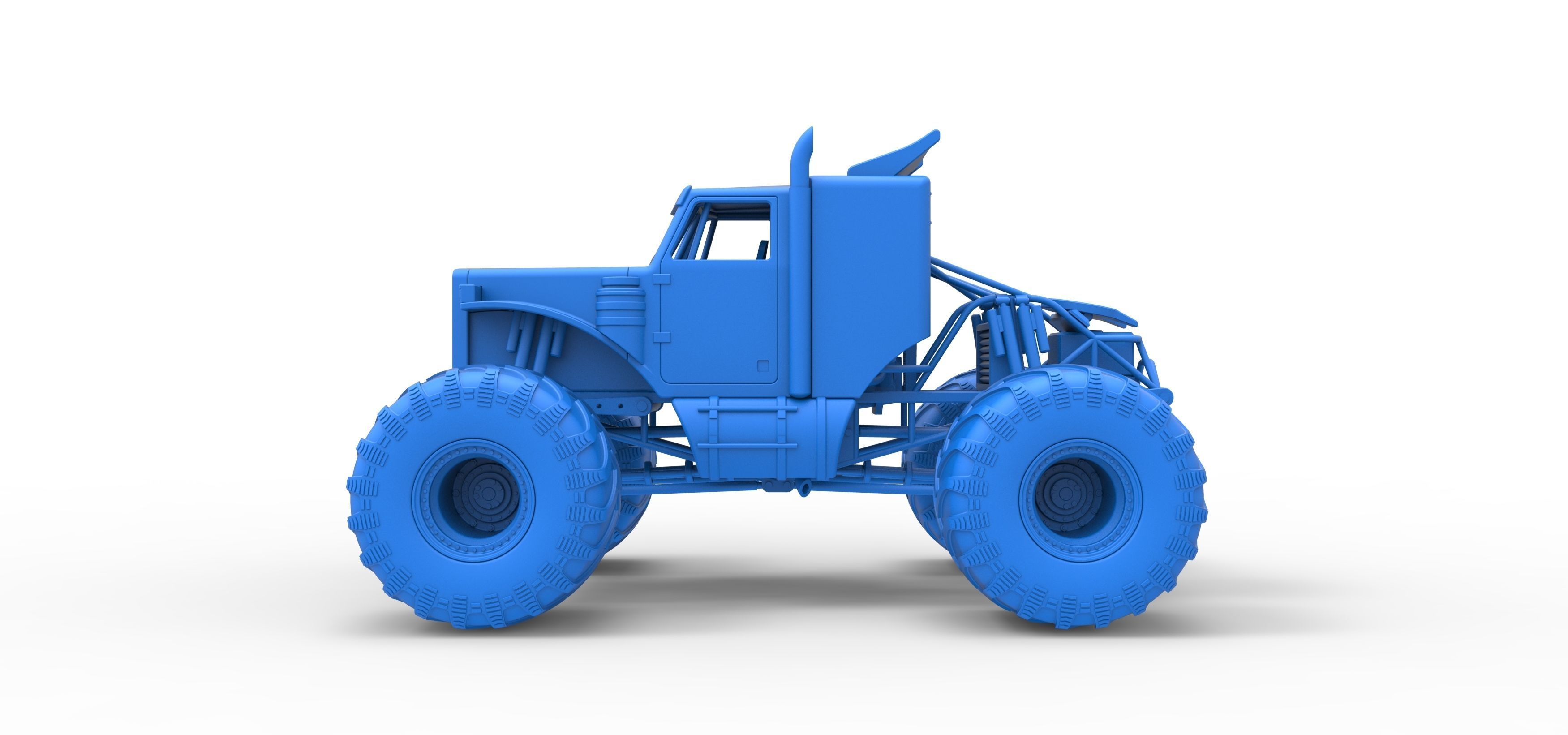 Monster Tow Truck Scale 1 to 25 3D print model_24