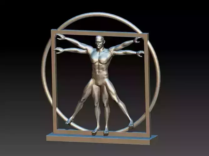 vitruvio with base 3D print model
