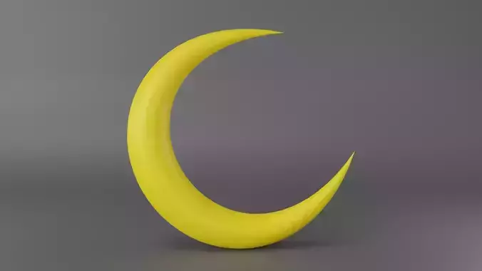 Gold Crescent Moon 