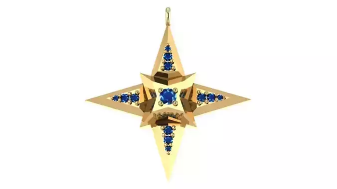 pole star women silver lady necklace