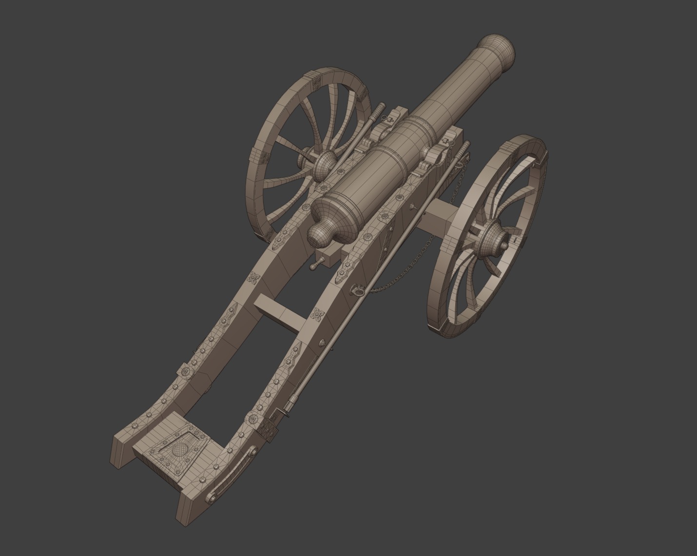 Canon Louis XIV 3D model_8