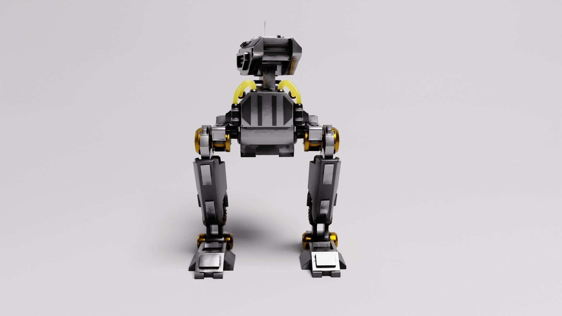 Sci-Fi Robot 3D model_2