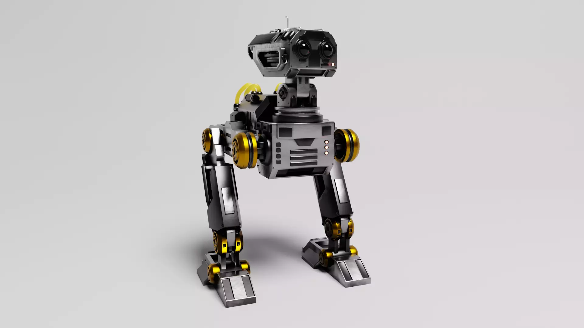 Sci-Fi Robot 3D model_0