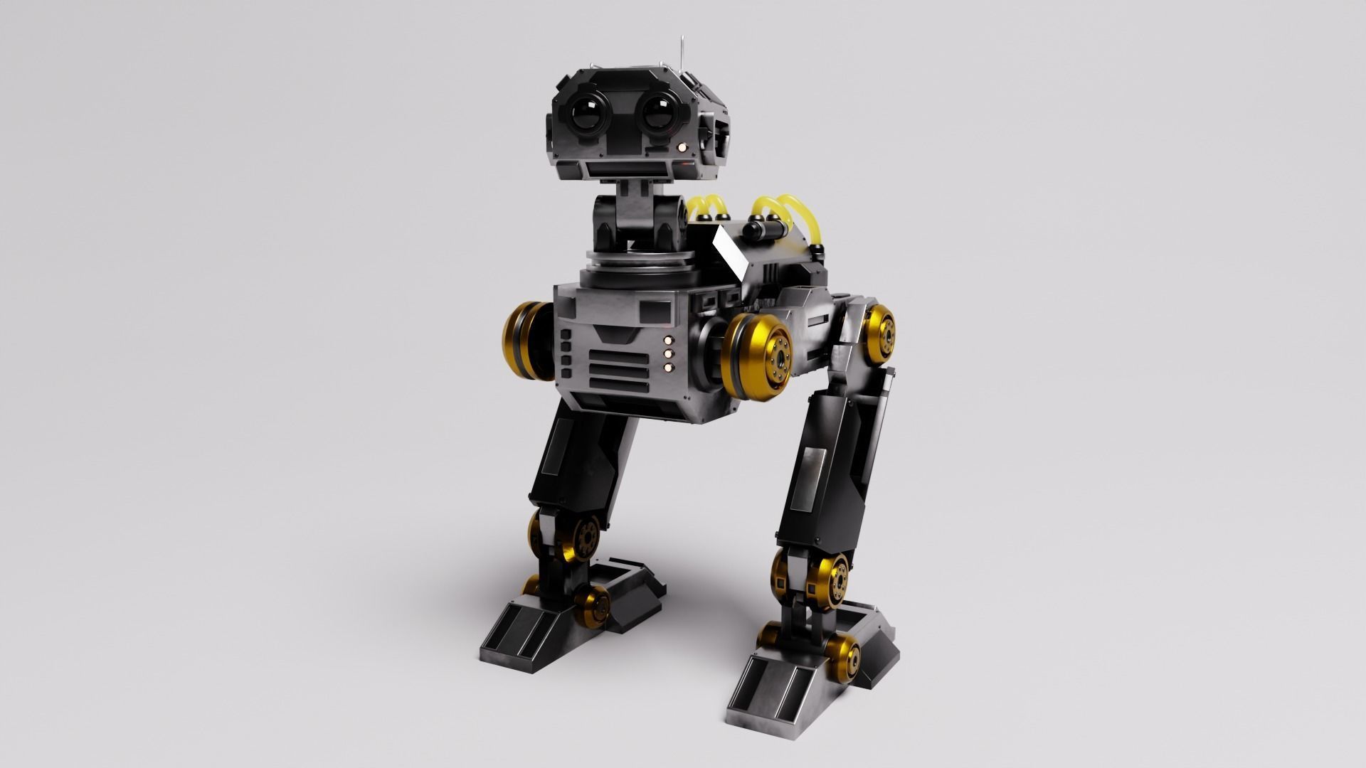 Sci-Fi Robot 3D model_4