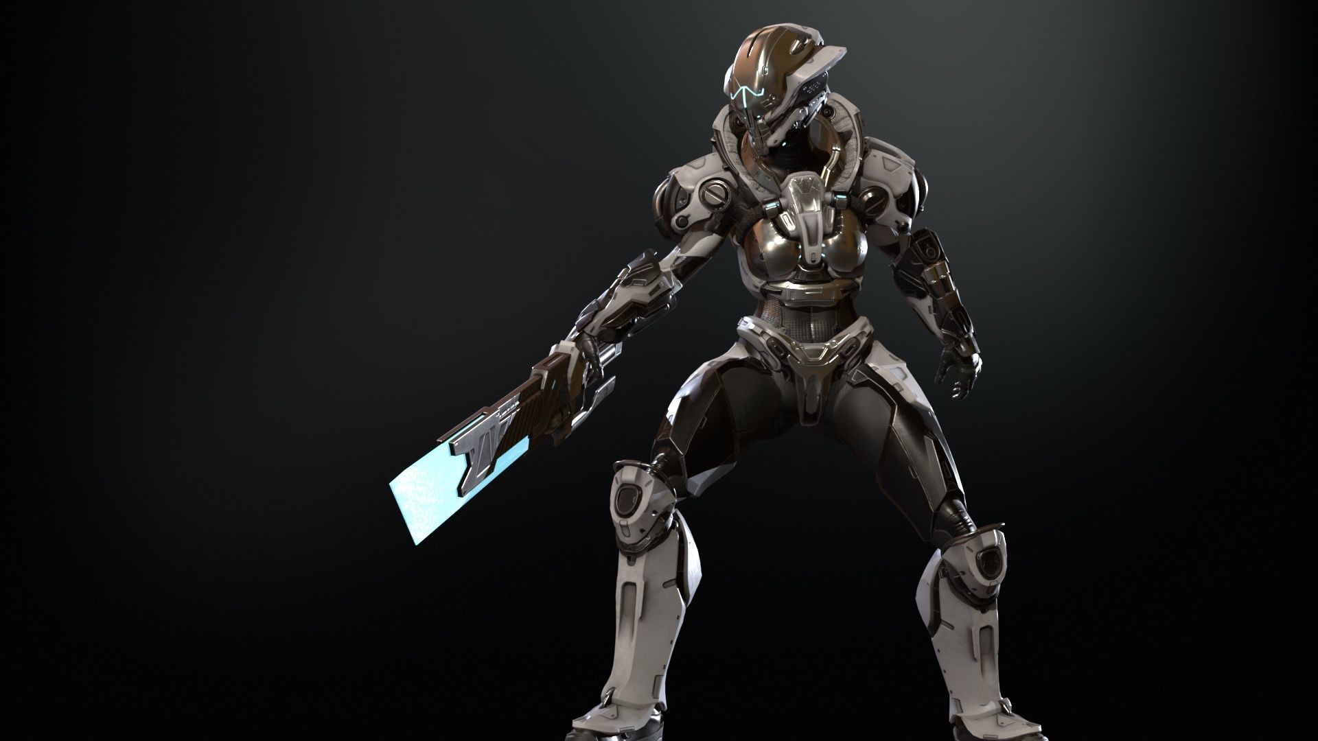CyberJagg5 Low-poly 3D model_21