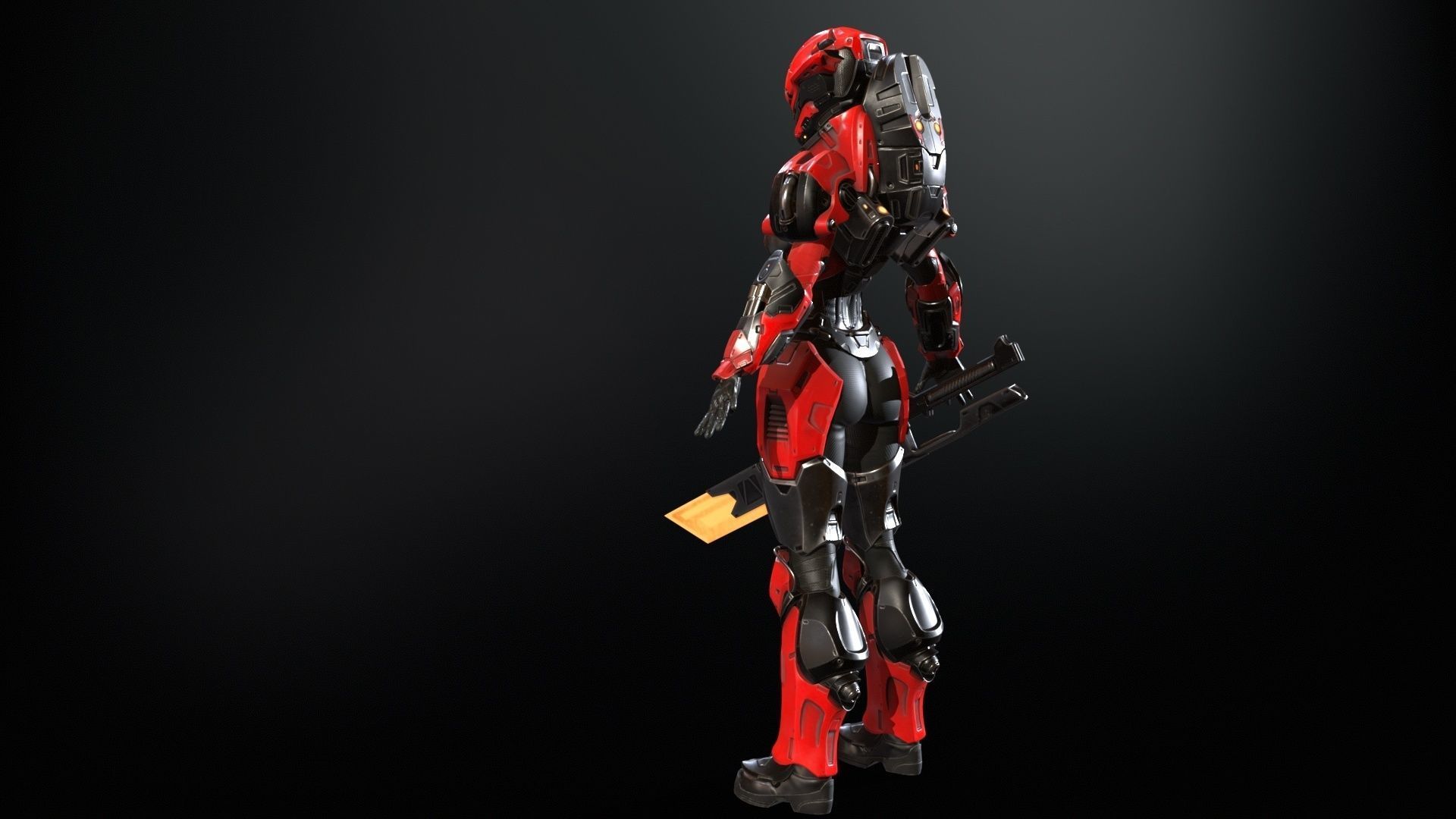 CyberJagg5 Low-poly 3D model_13