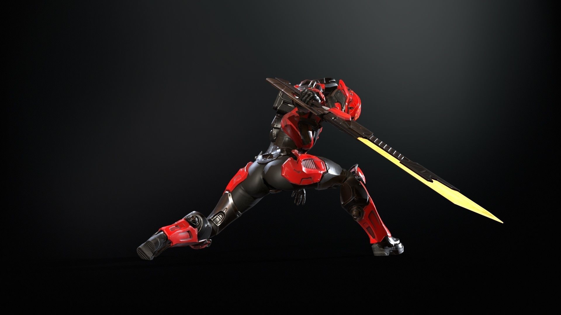 CyberJagg5 Low-poly 3D model_6