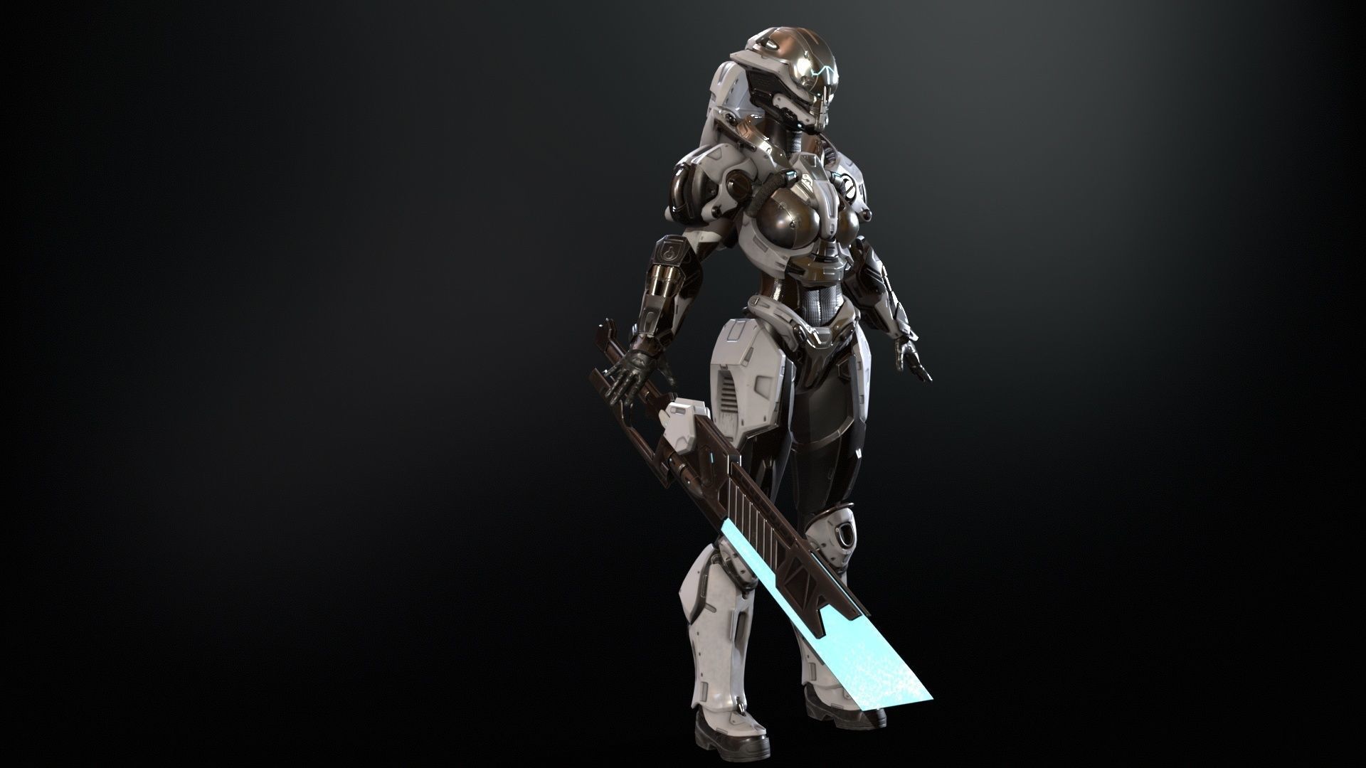 CyberJagg5 Low-poly 3D model_17