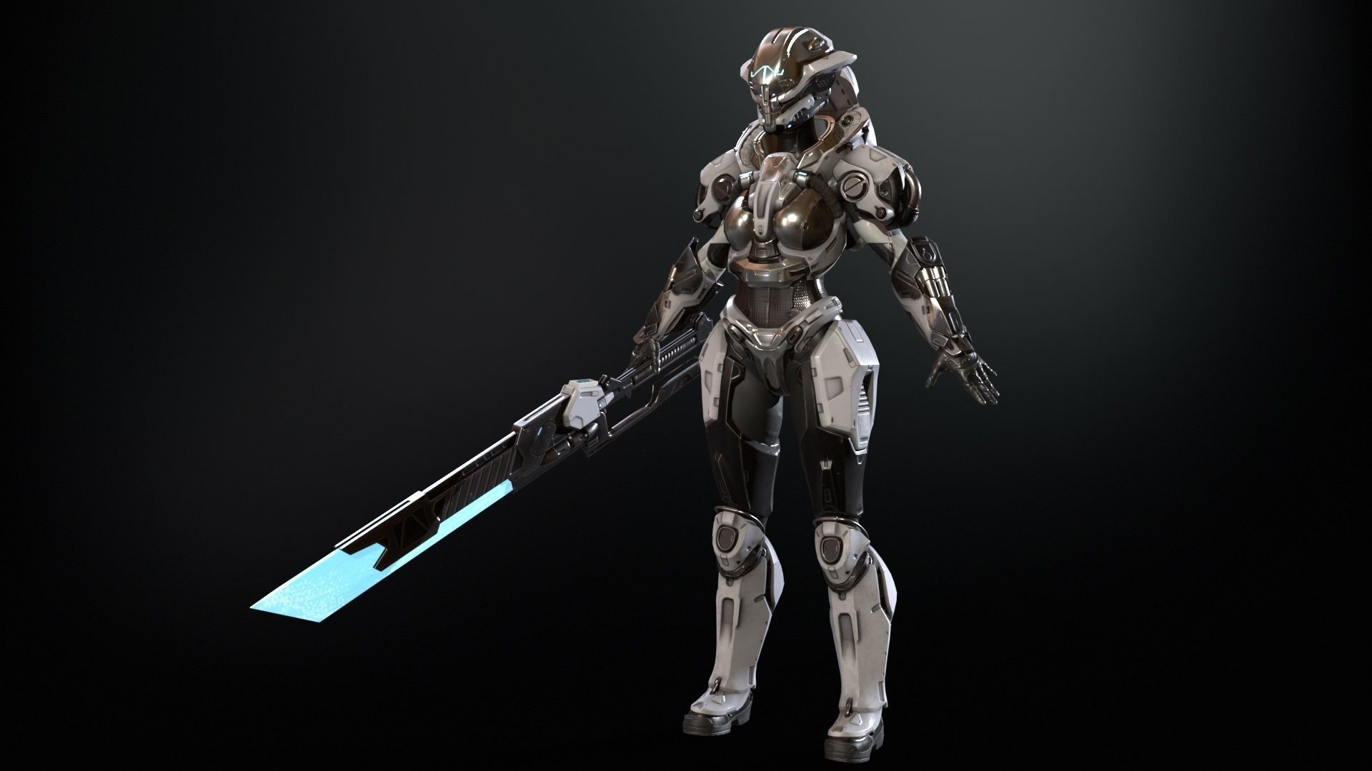 CyberJagg5 Low-poly 3D model_18