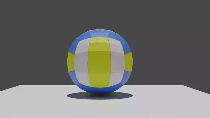 Low-Poly Voley Ball 3D model
