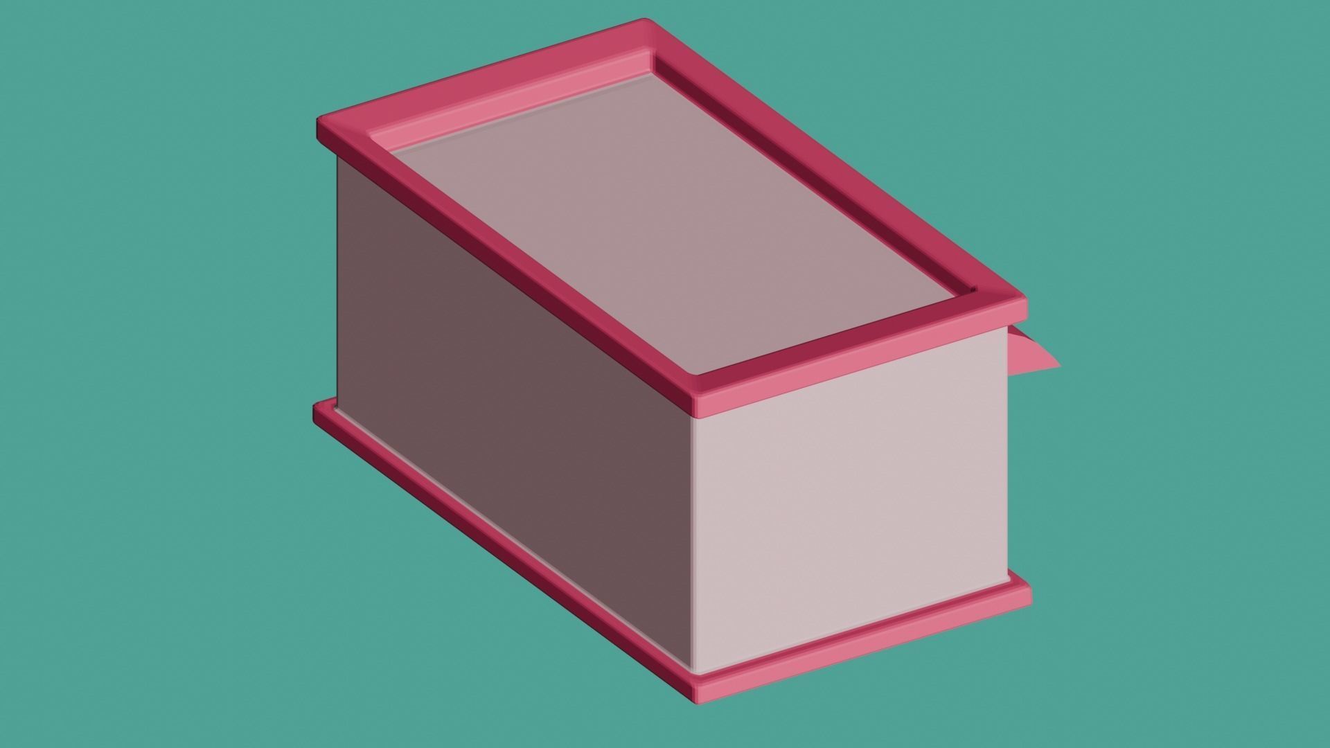 Low poly cartoon shop 3D model Game Ready Low-poly 3D model_2