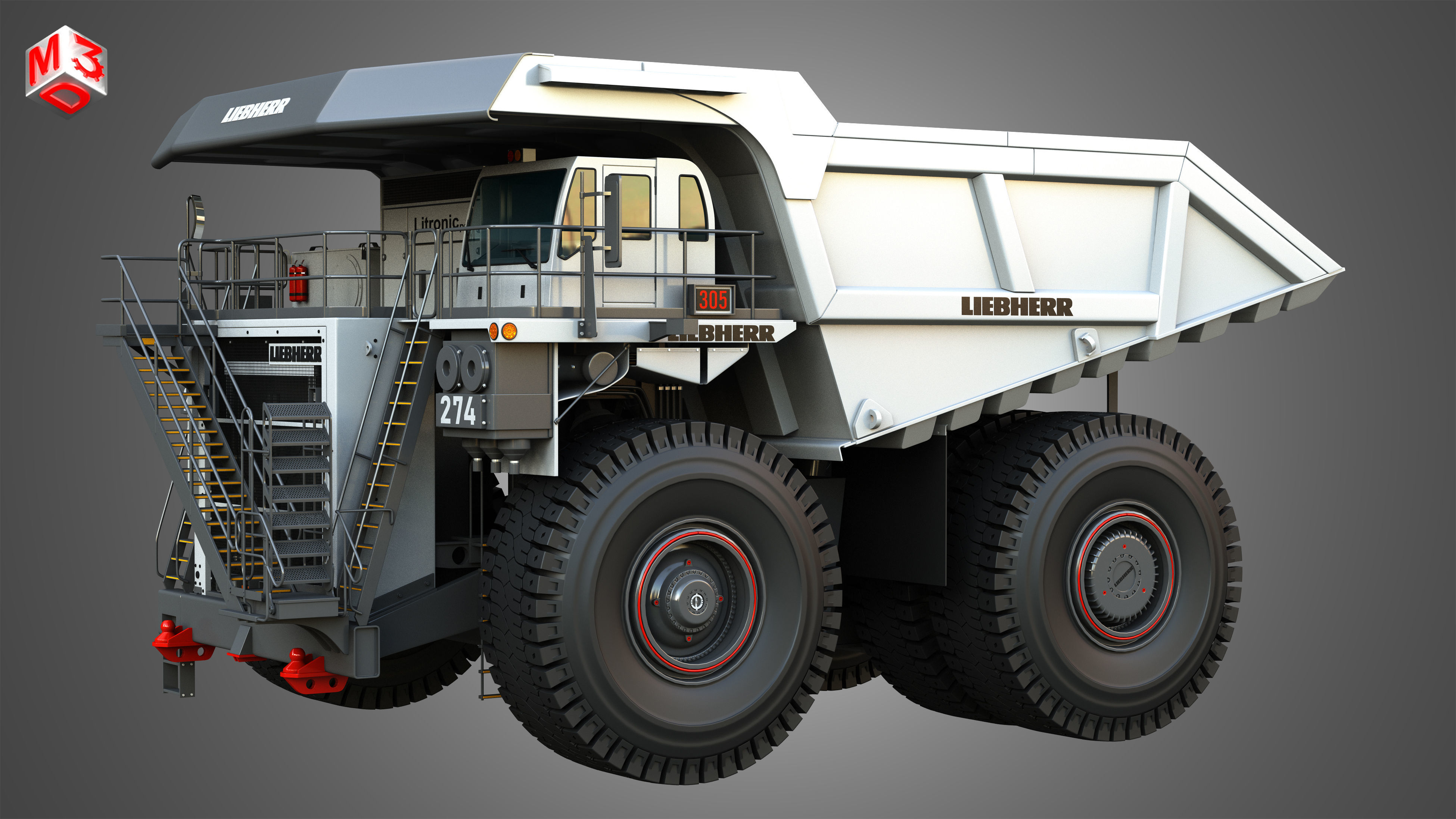 T274 - Off-Highway - Mining Dump Truck 3D model_14