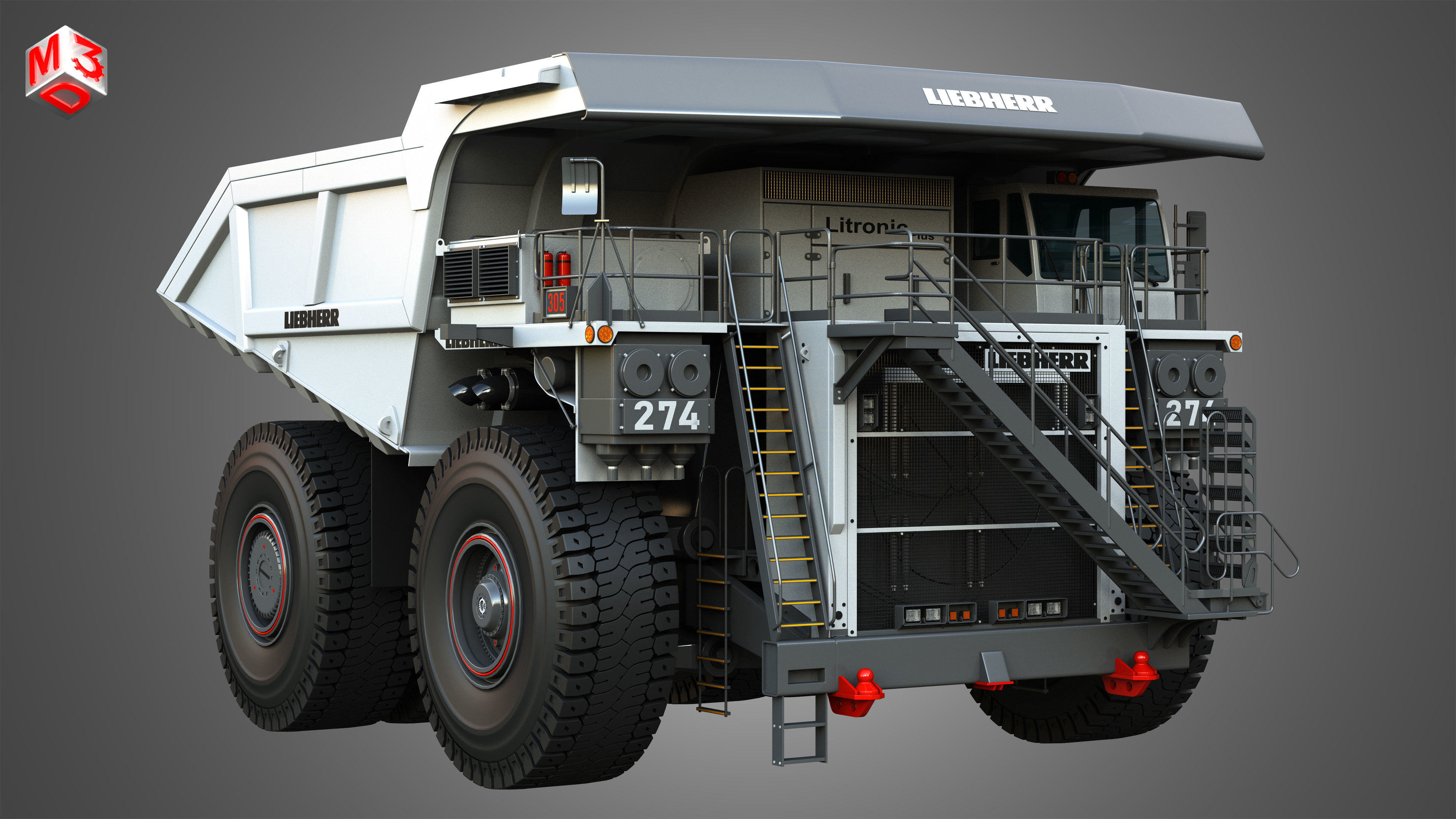 T274 - Off-Highway - Mining Dump Truck 3D model_12
