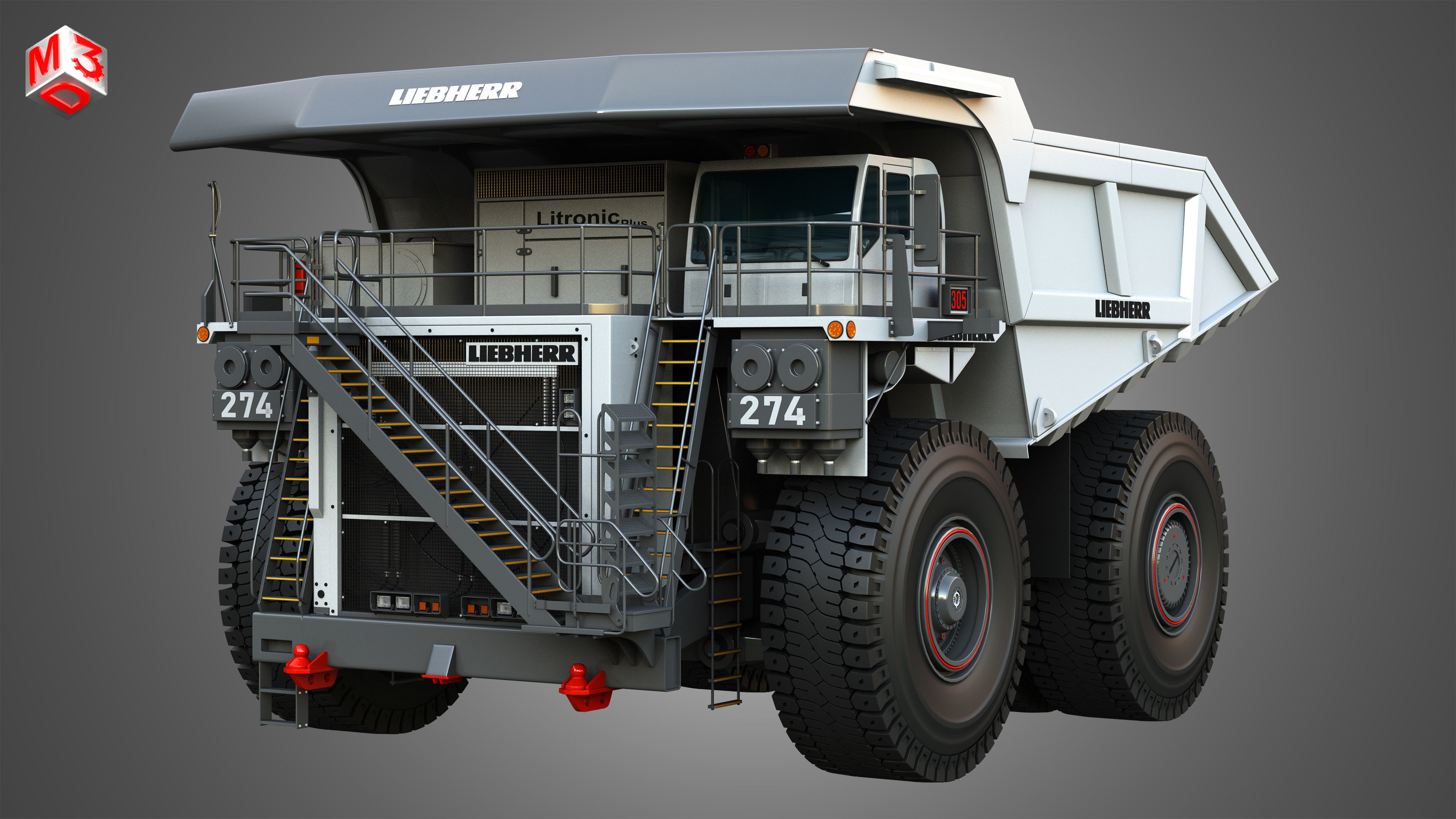 T274 - Off-Highway - Mining Dump Truck 3D model_10