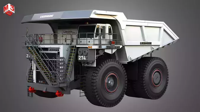 T274 - Off-Highway - Mining Dump Truck 3D model
