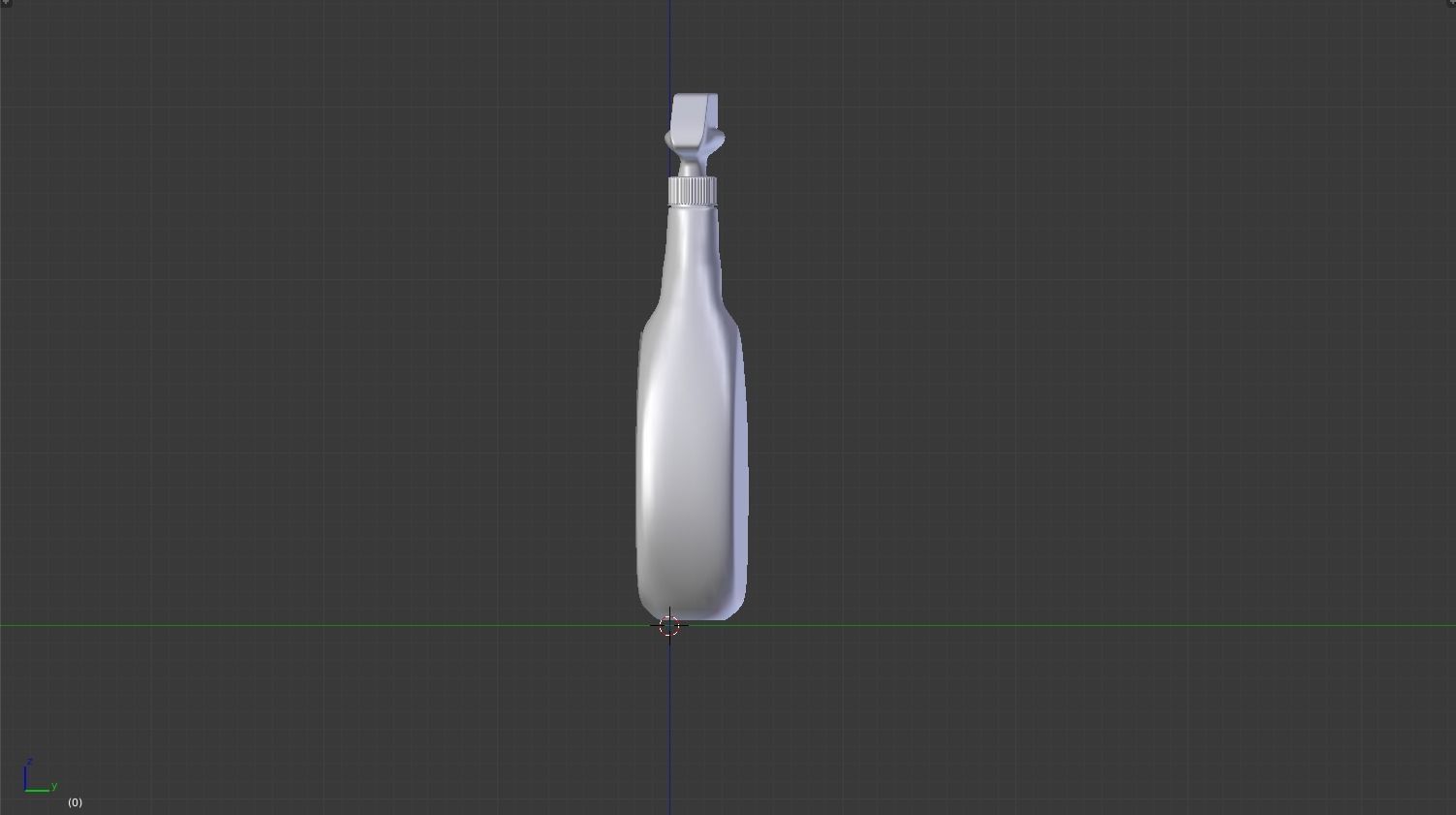 spray bottle Low-poly 3D model_7