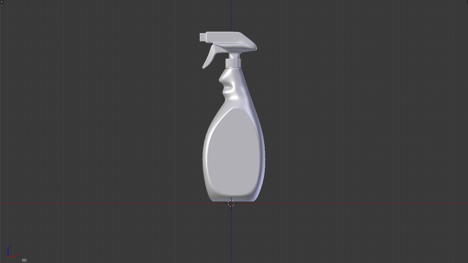 spray bottle Low-poly 3D model_6