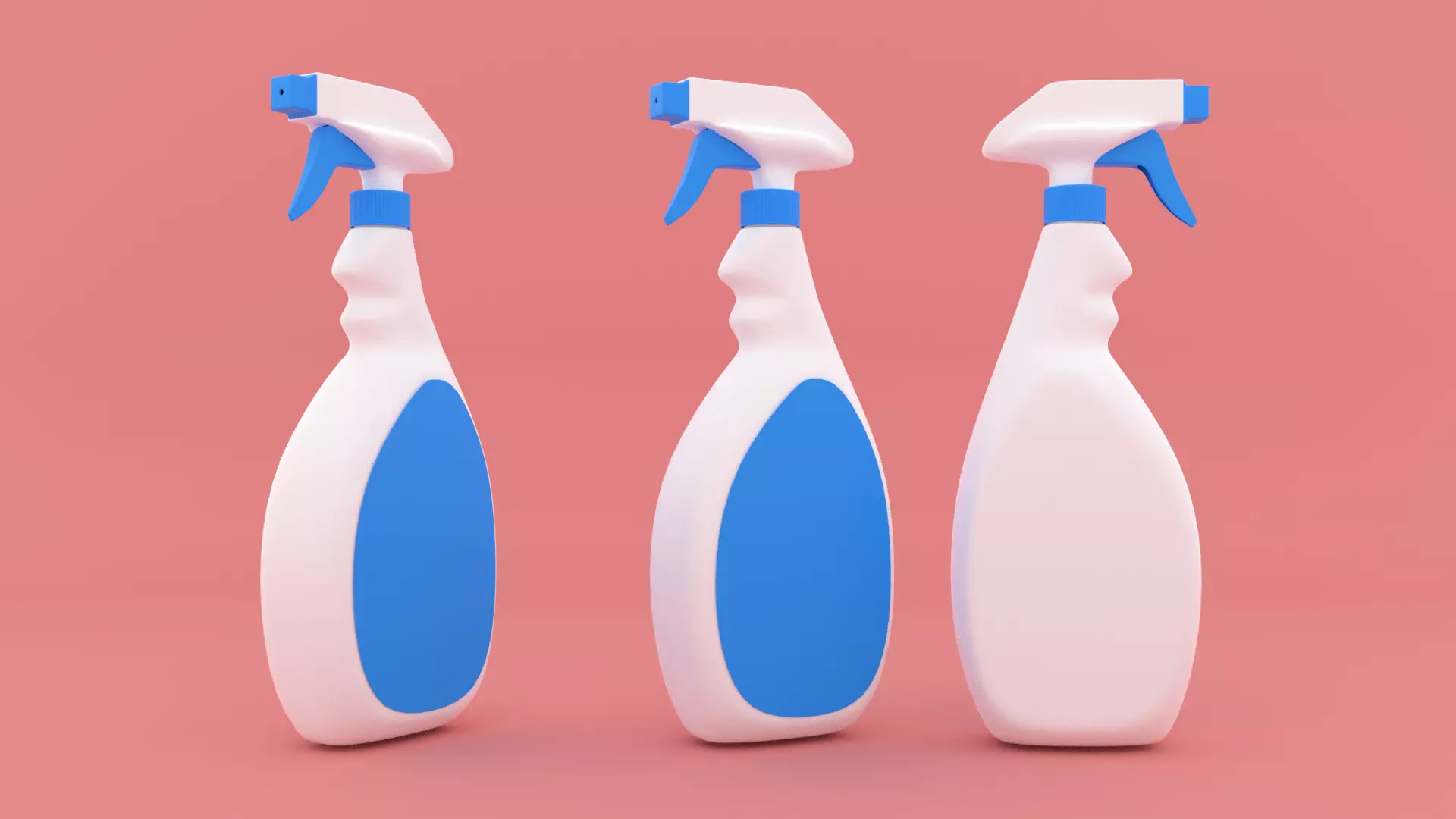 spray bottle Low-poly 3D model_0