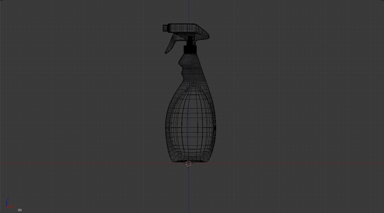 spray bottle Low-poly 3D model_10