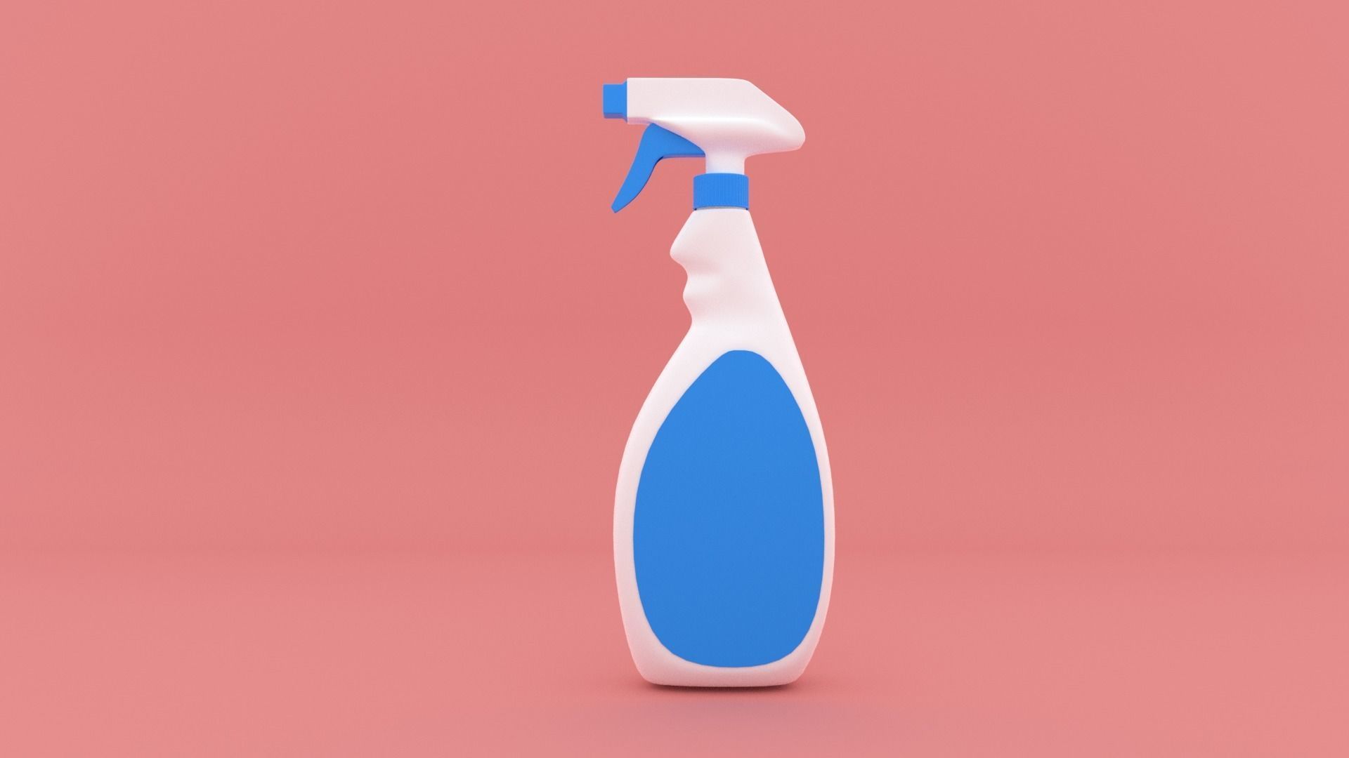 spray bottle Low-poly 3D model_4