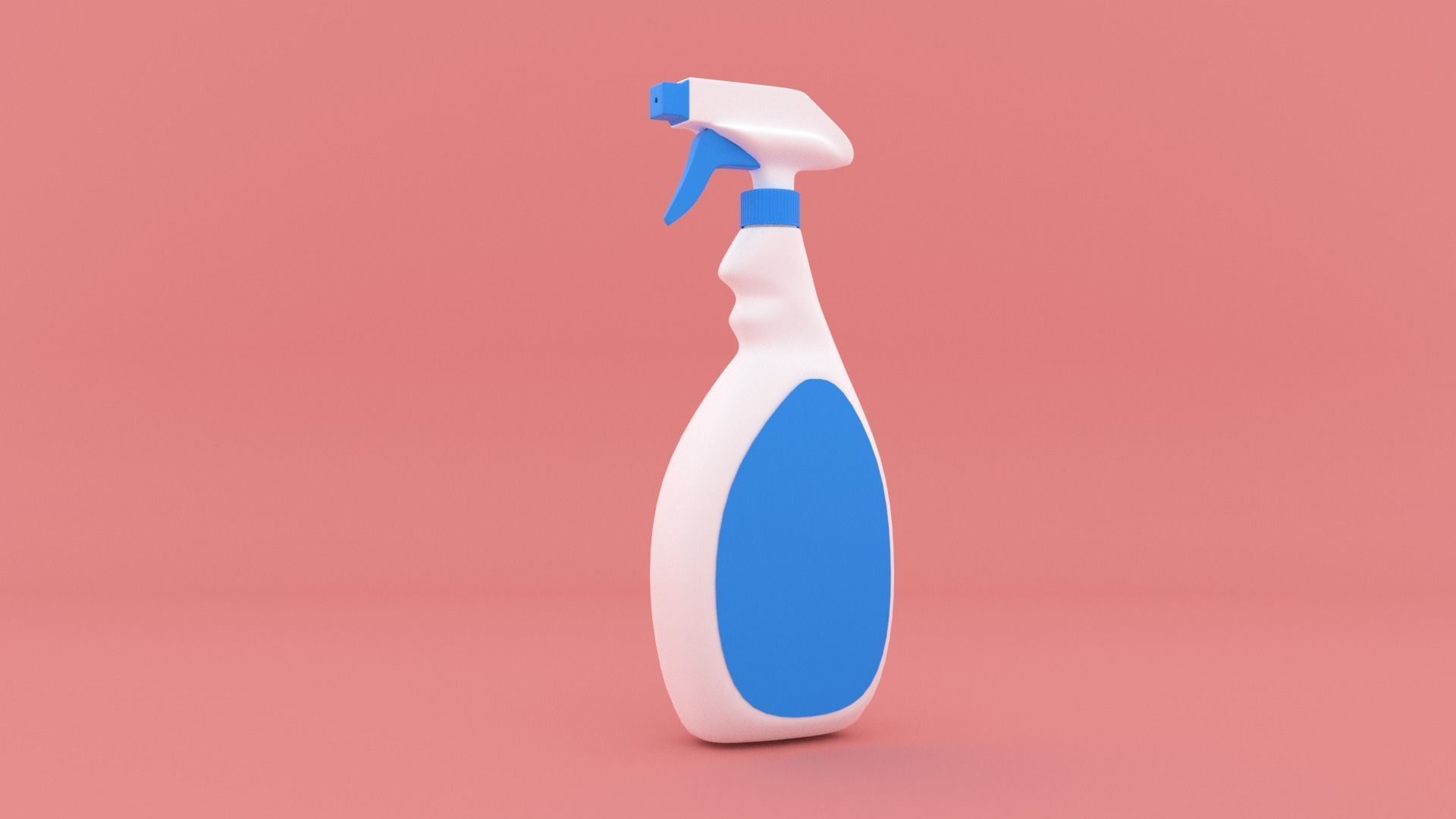 spray bottle Low-poly 3D model_1