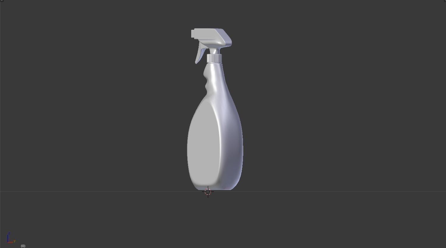 spray bottle Low-poly 3D model_9