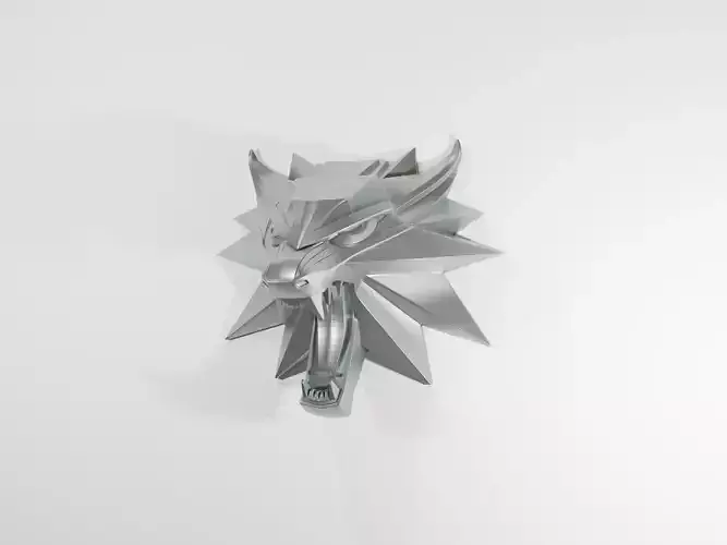 Wolf School Medallion in The Witcher 3D print model
