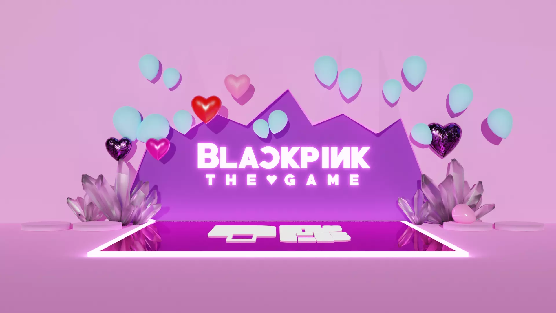Blackpink The Girls Birthday background Free 3D model