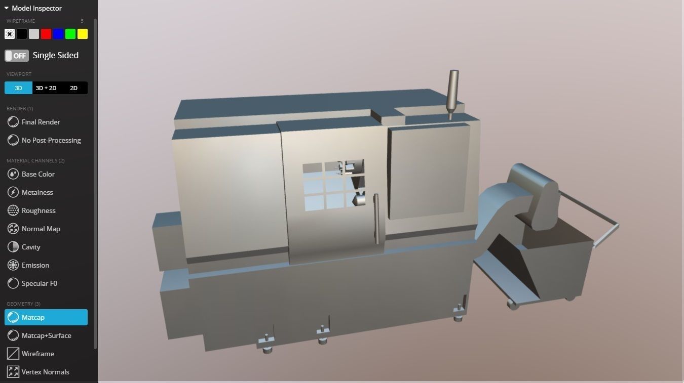 SPECTR TC-M processing center Low-poly 3D model_18