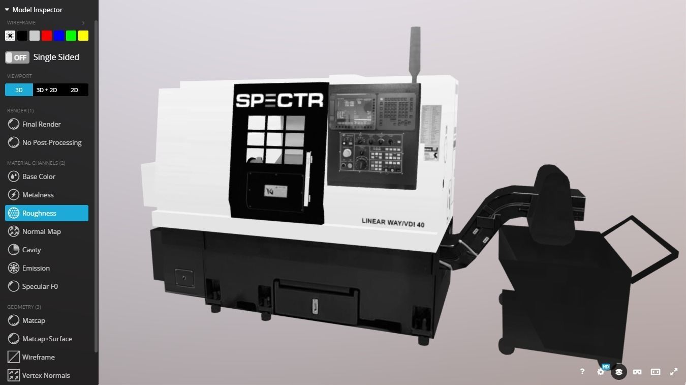 SPECTR TC-M processing center Low-poly 3D model_15